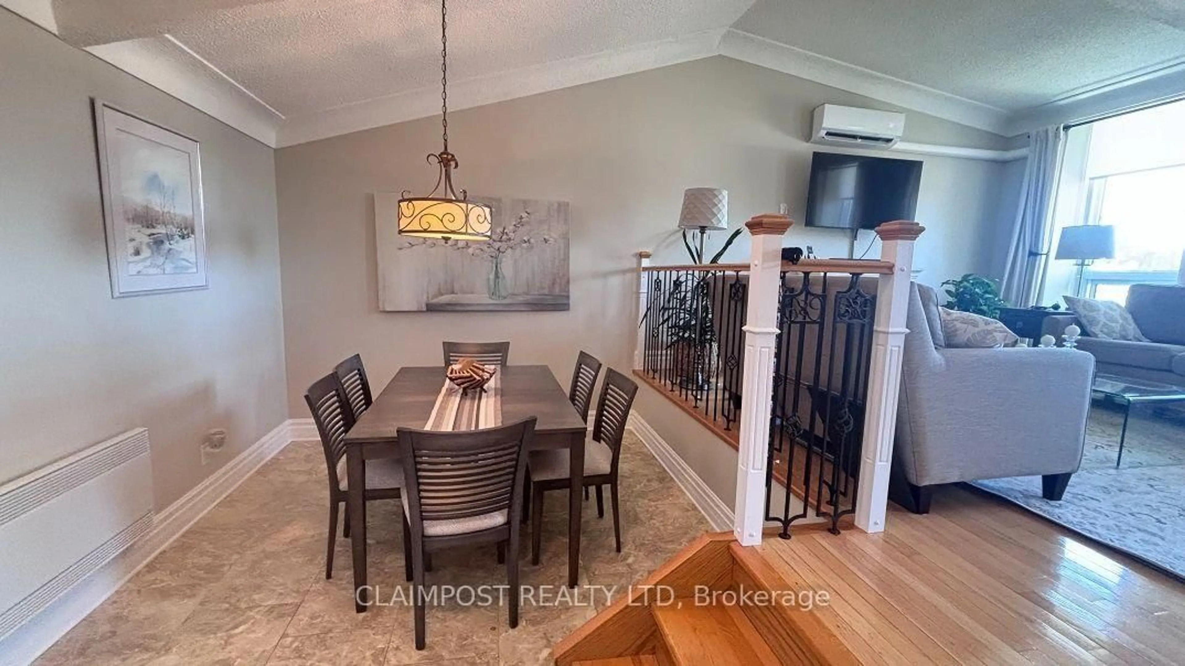 Dining room, wood/laminate floor for 200 Wende Ave #126, Timmins Ontario P4N 8H6