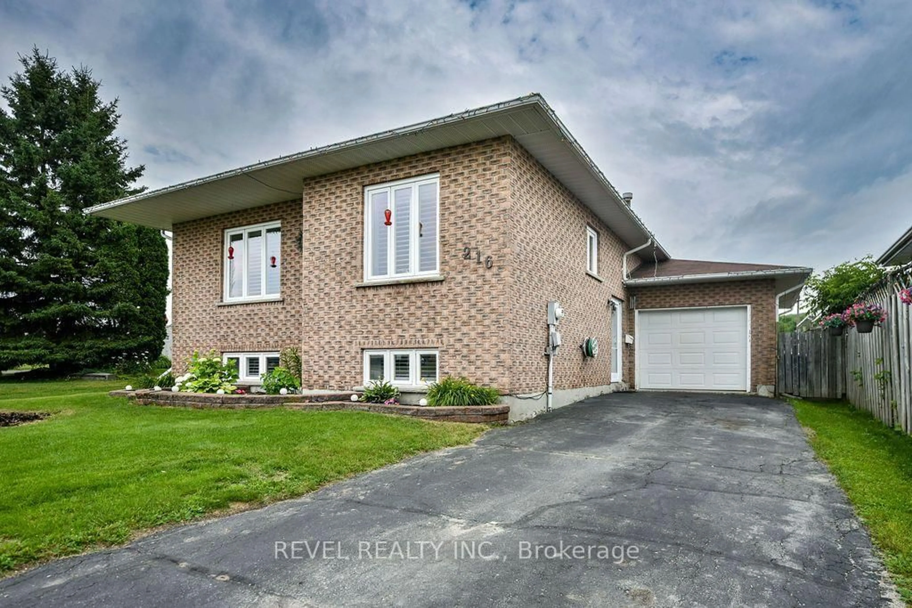 Home with brick exterior material, street for 216 Renee Pl, Timmins Ontario P4P 1E8