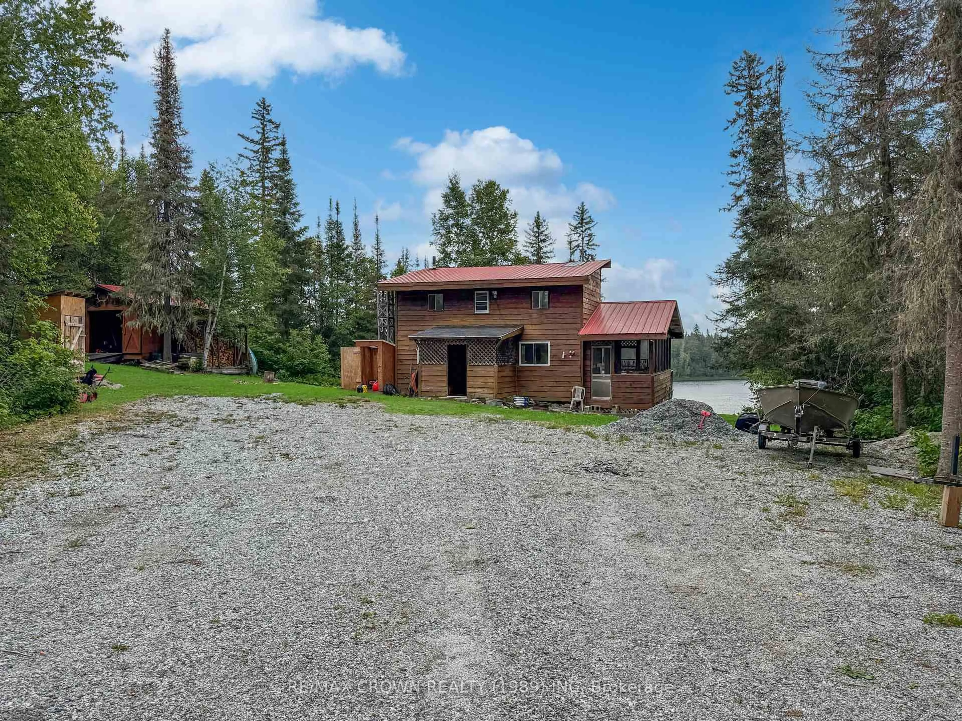 A pic from outside/outdoor area/front of a property/back of a property/a pic from drone, unknown for 6 Lot Indian Lake Rd #ALEXANDRA,, Smooth Rock Falls Ontario P0L 2B0