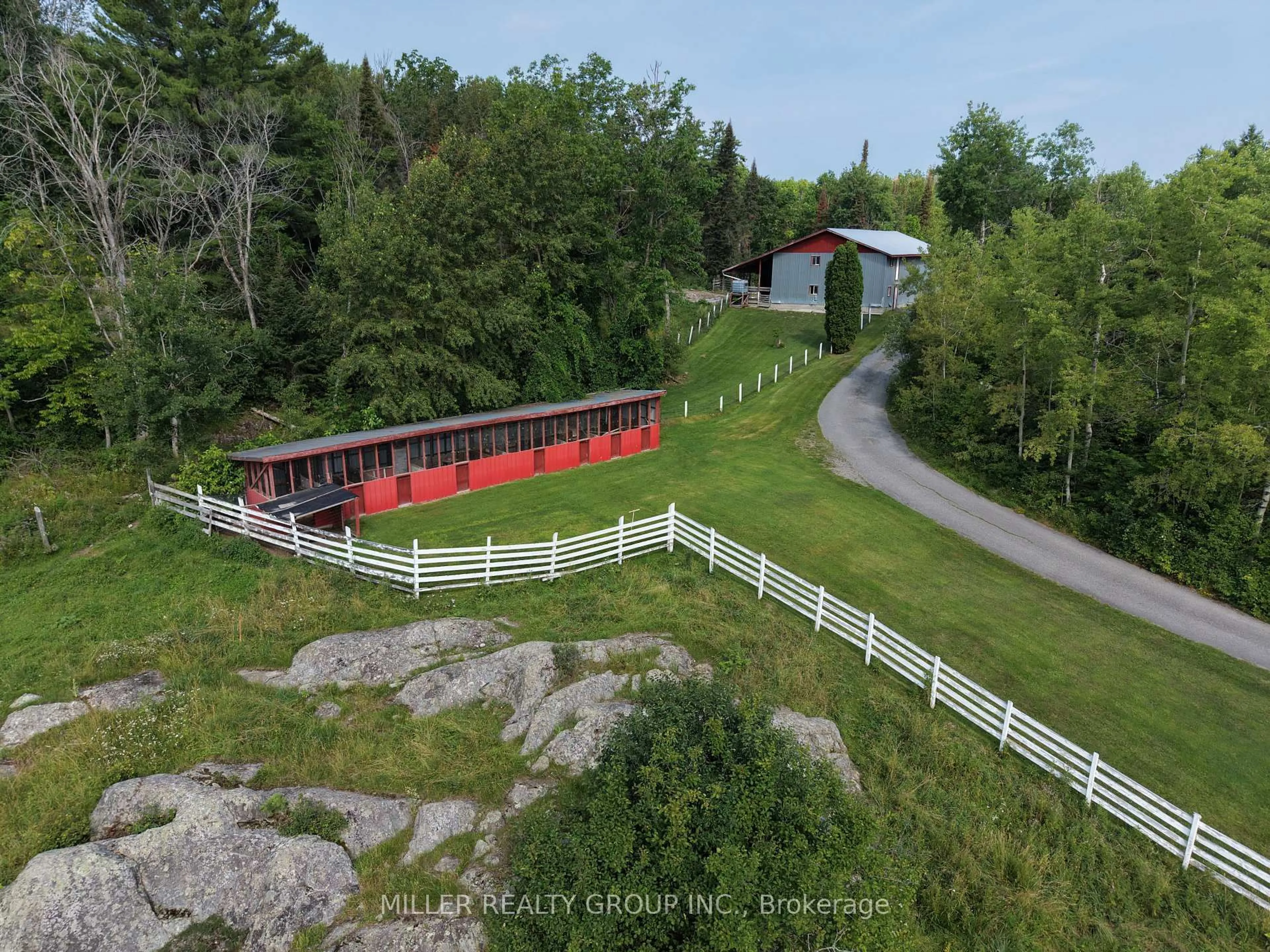 A pic from outside/outdoor area/front of a property/back of a property/a pic from drone, mountain view for 1272 Lakeshore Rd, Temiskaming Shores Ontario P0J 1K0