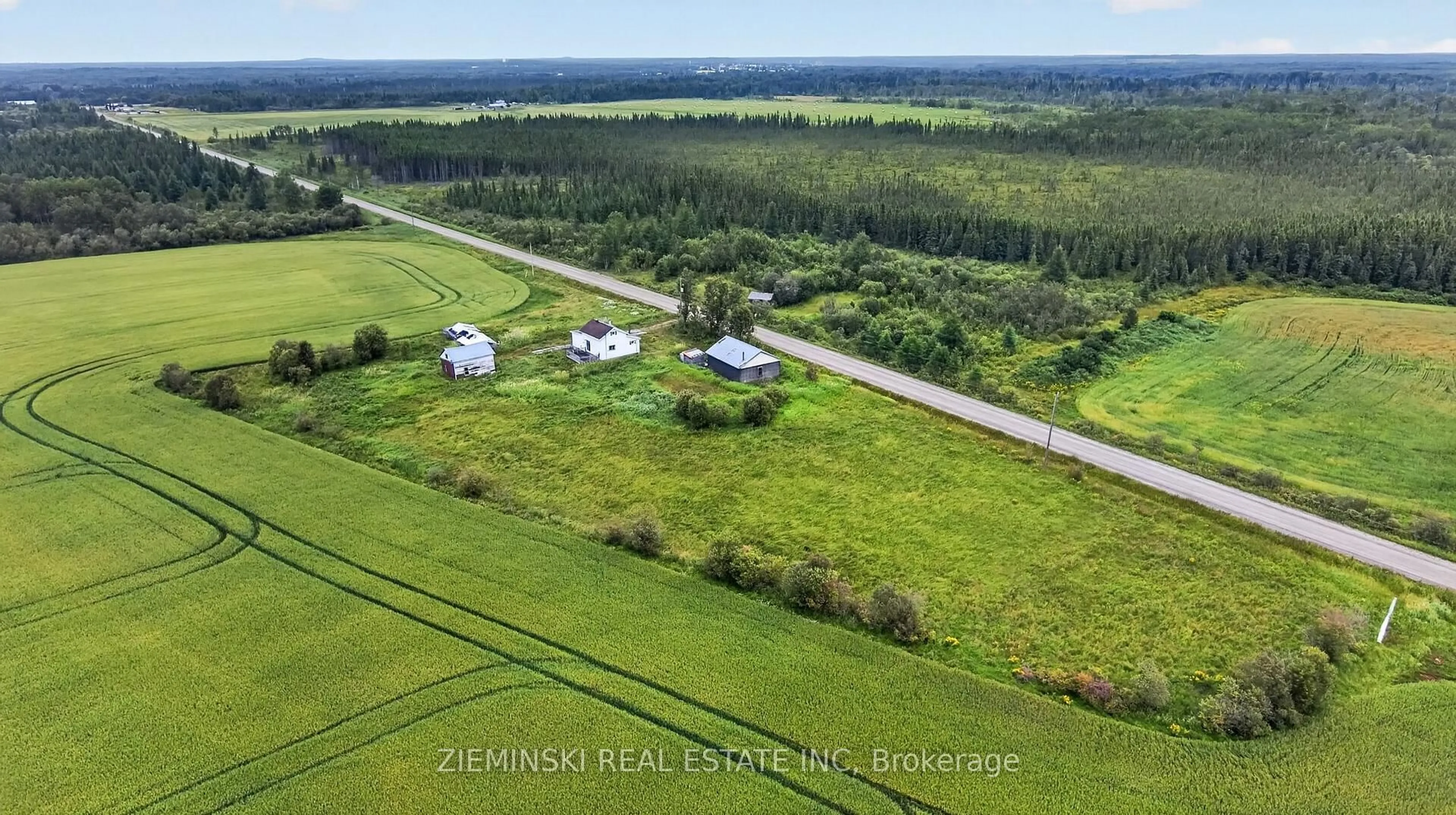 A pic from outside/outdoor area/front of a property/back of a property/a pic from drone, water/lake/river/ocean view for 1222 Onagon Rd, Iroquois Falls Ontario P0K 1G0