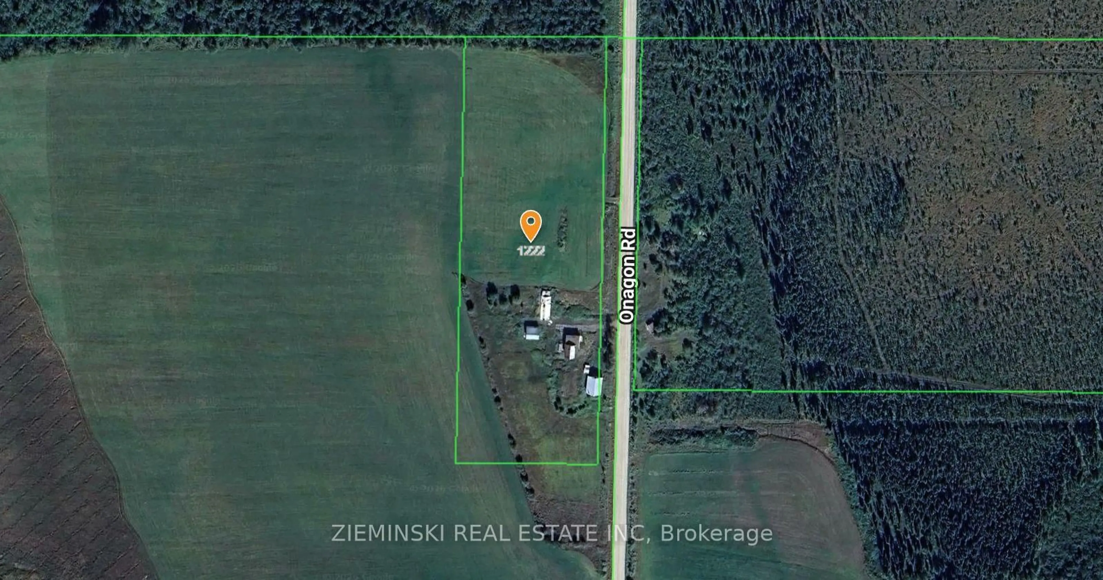 A pic from outside/outdoor area/front of a property/back of a property/a pic from drone, building for 1222 Onagon Rd, Iroquois Falls Ontario P0K 1G0