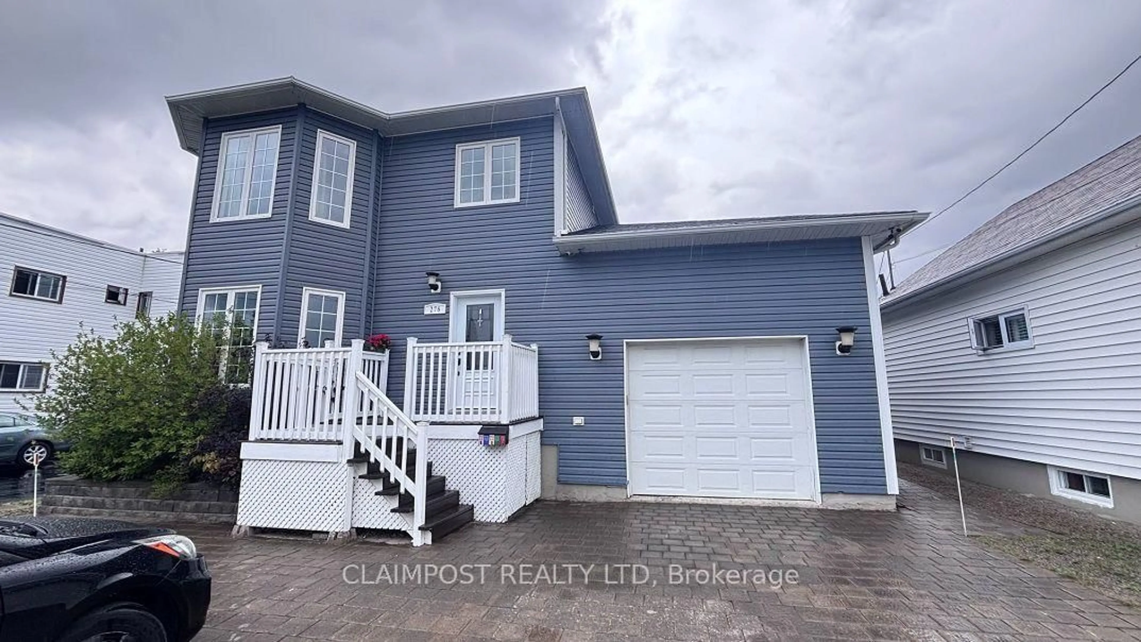 Home with vinyl exterior material, street for 278 Toke St, Timmins Ontario P4N 6V5