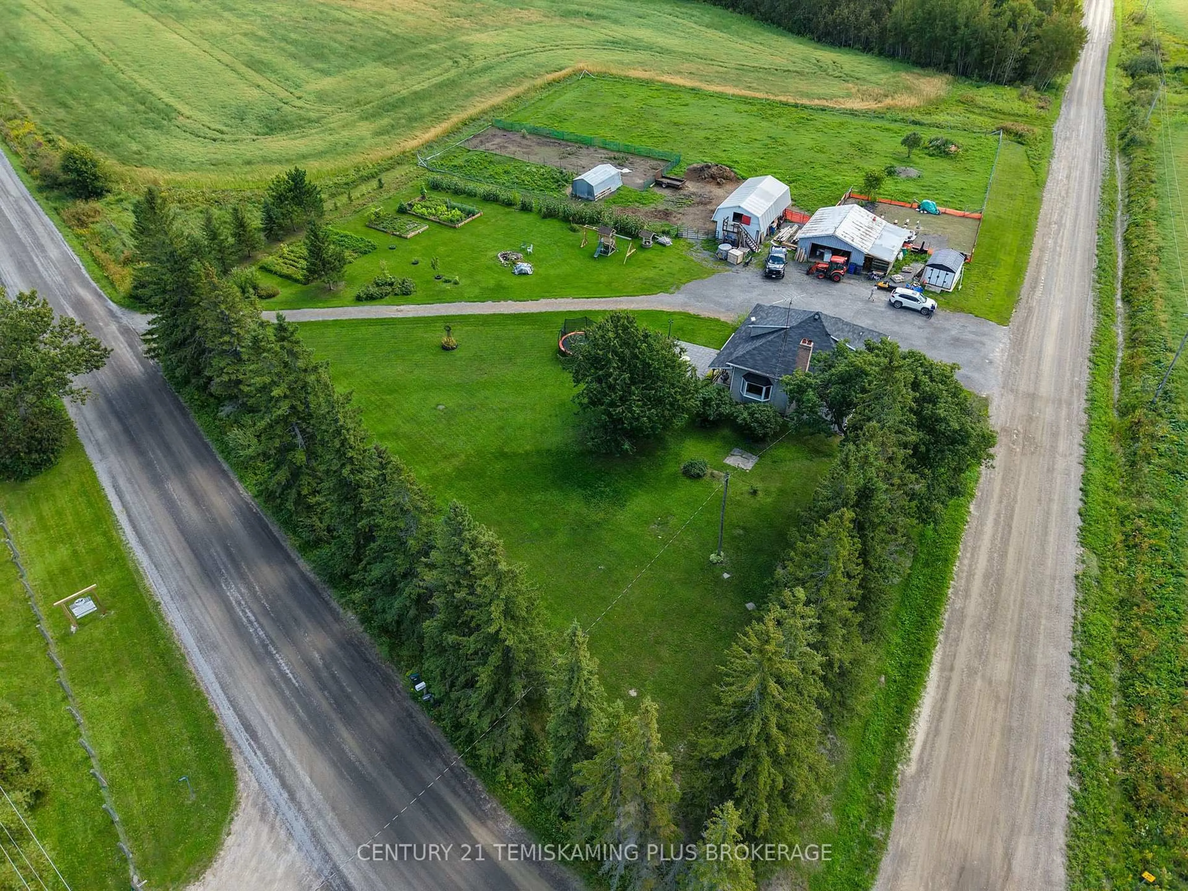 A pic from outside/outdoor area/front of a property/back of a property/a pic from drone, street for 704344 Rockley Rd, Temiskaming Shores Ontario P0J 1P0