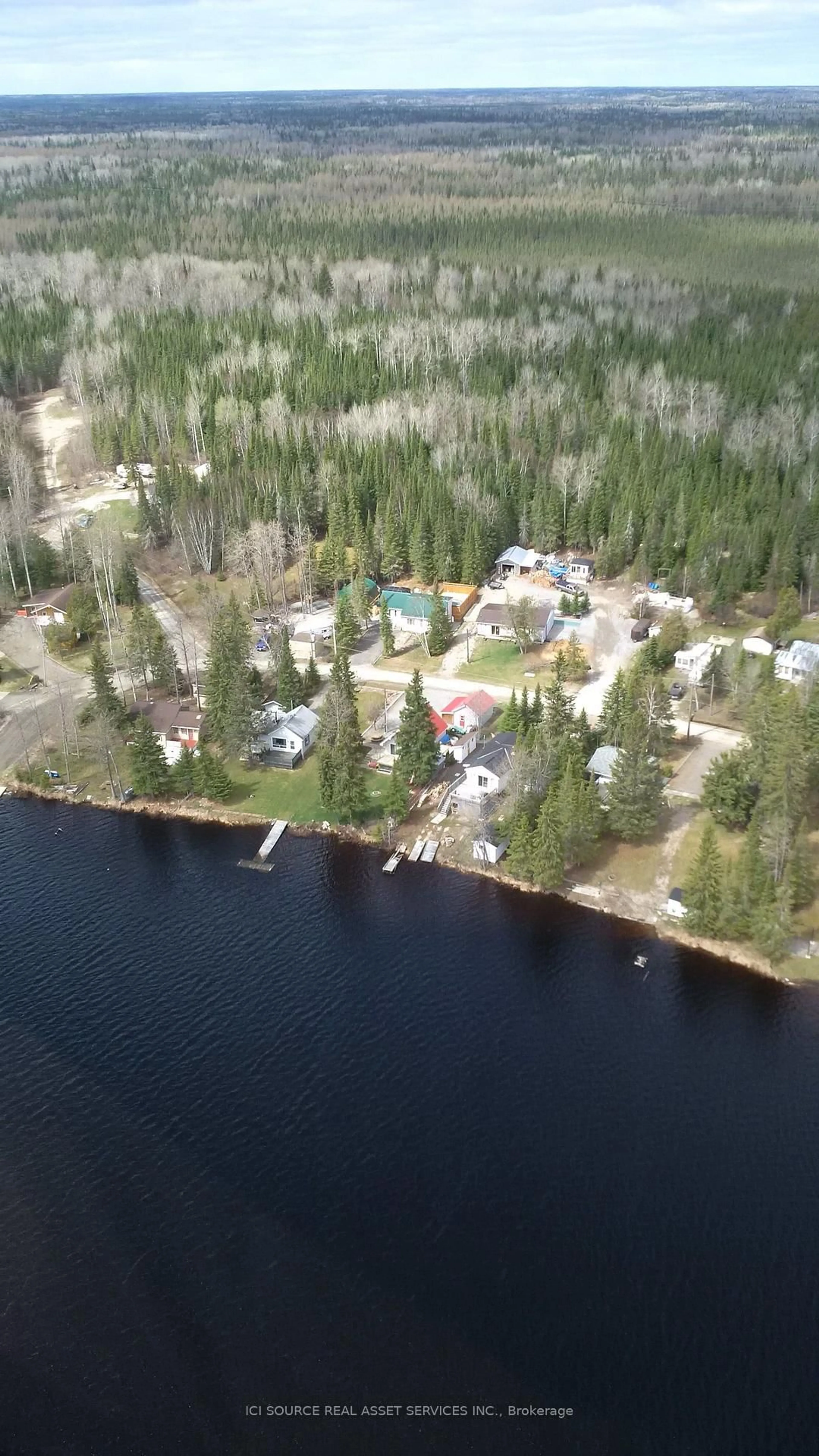 A pic from outside/outdoor area/front of a property/back of a property/a pic from drone, water/lake/river/ocean view for 1186 Fantham Rd, Kapuskasing Ontario P0L 1G0