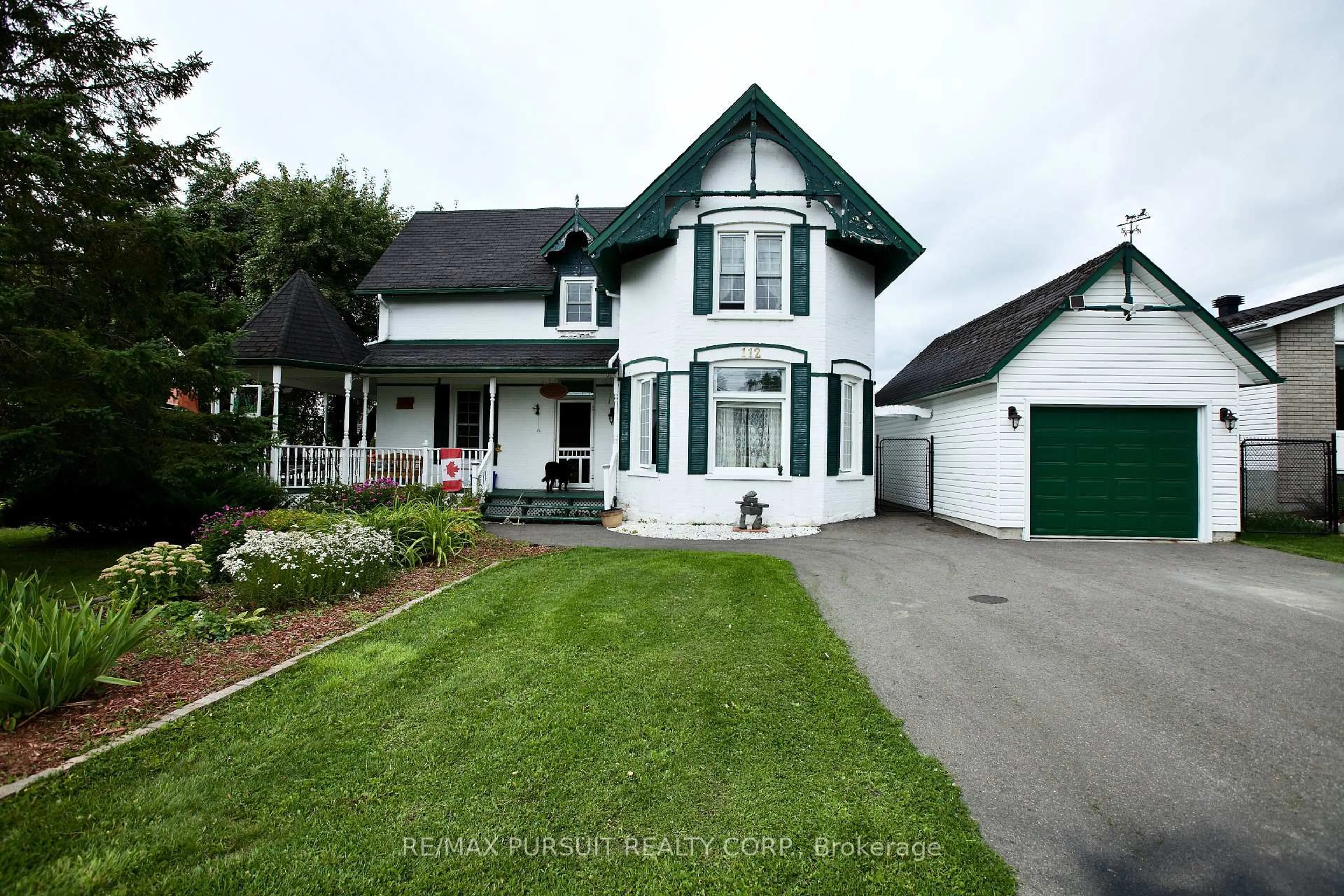 A pic from outside/outdoor area/front of a property/back of a property/a pic from drone, street for 112 May St, Temiskaming Shores Ontario P0J 1P0