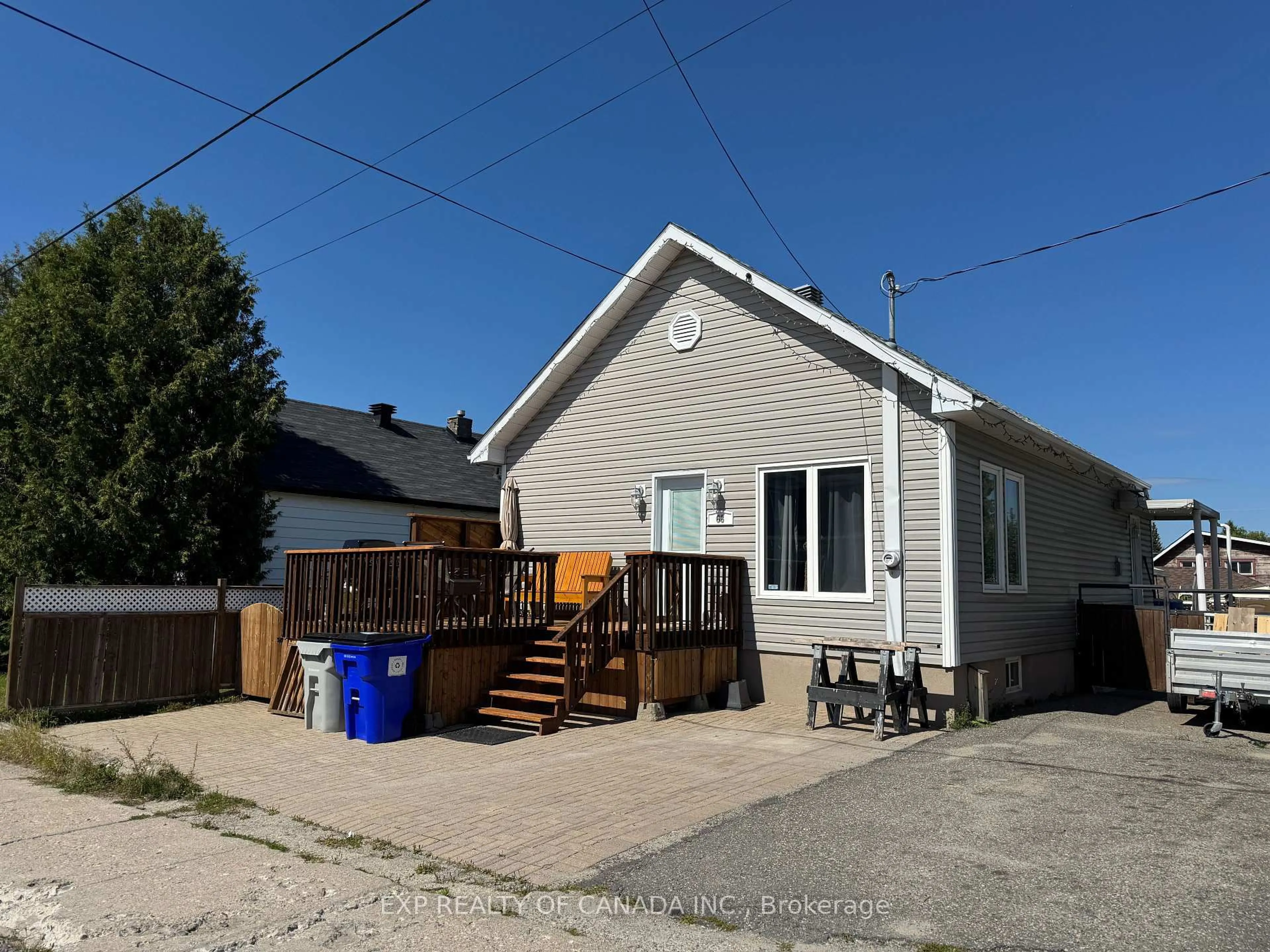 A pic from outside/outdoor area/front of a property/back of a property/a pic from drone, street for 66 Kent Ave, Timmins Ontario P4N 3B8