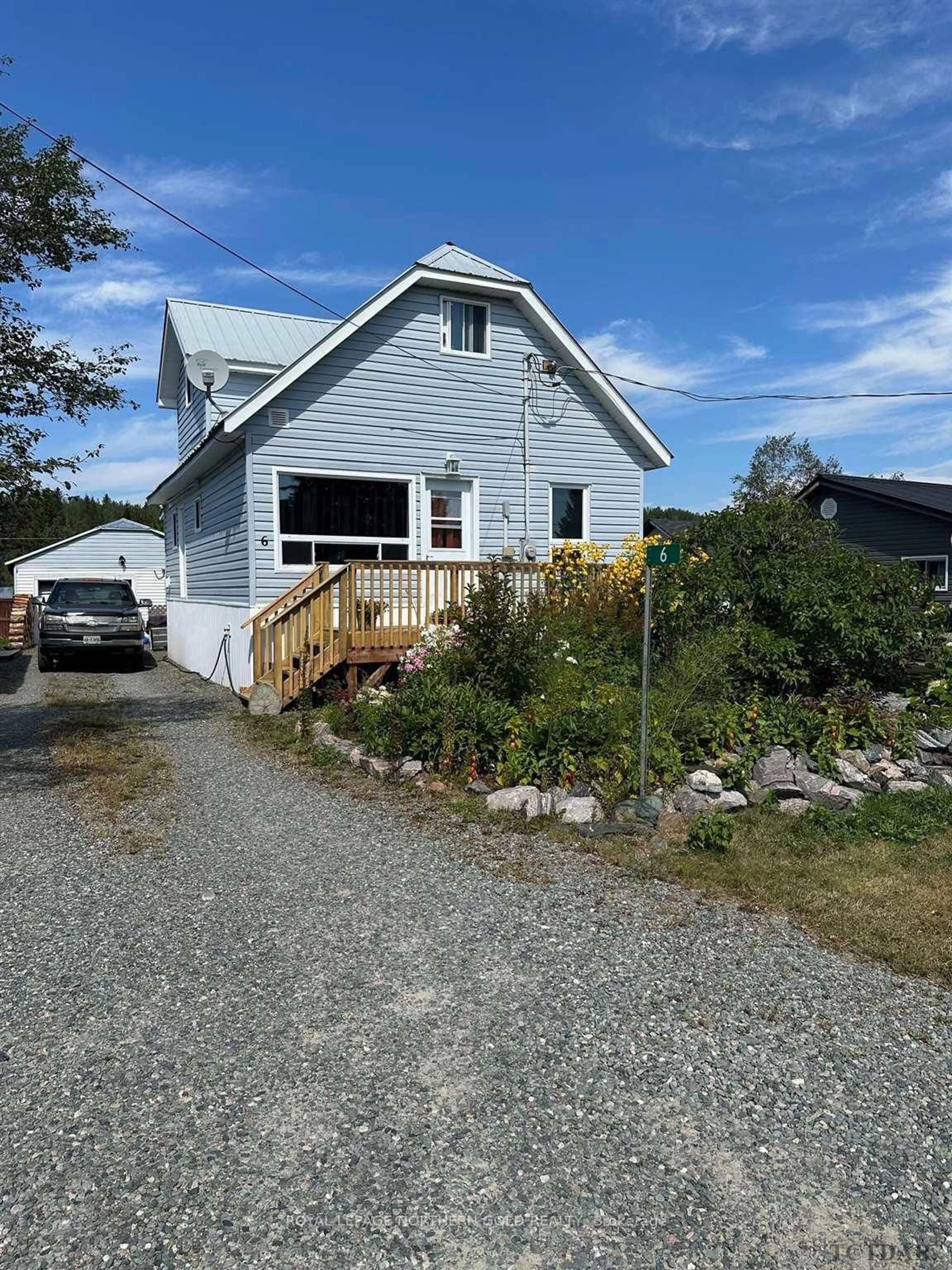 Frontside or backside of a home, cottage for 6 Fourth Ave, Larder Lake Ontario P0K 1L0