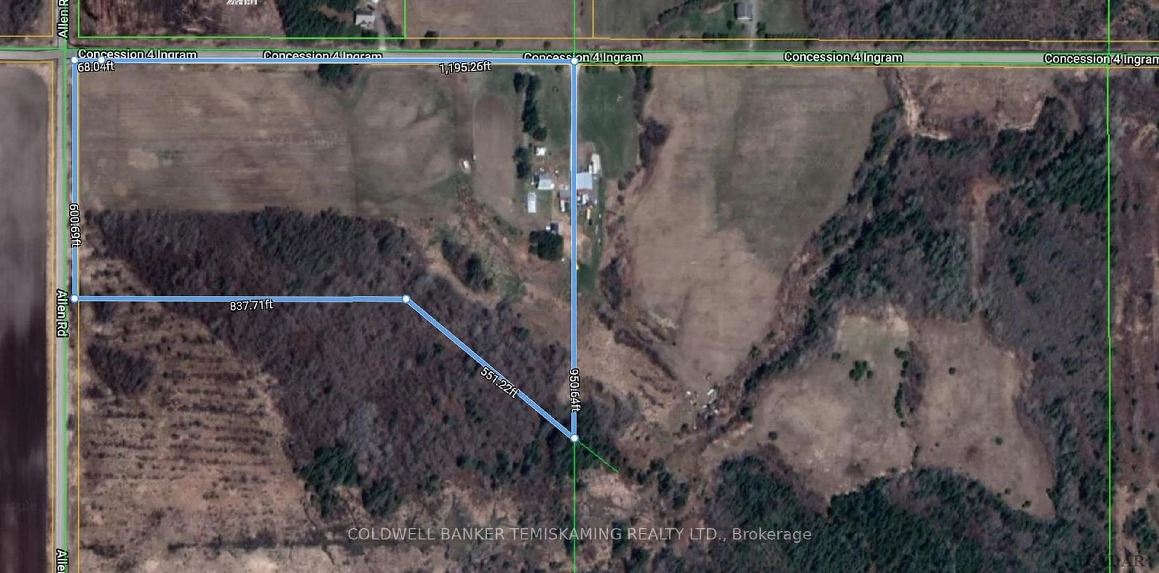 Picture of a map for 284124 ELLIOTT Rd, Evanturel Ontario P0J 1L0