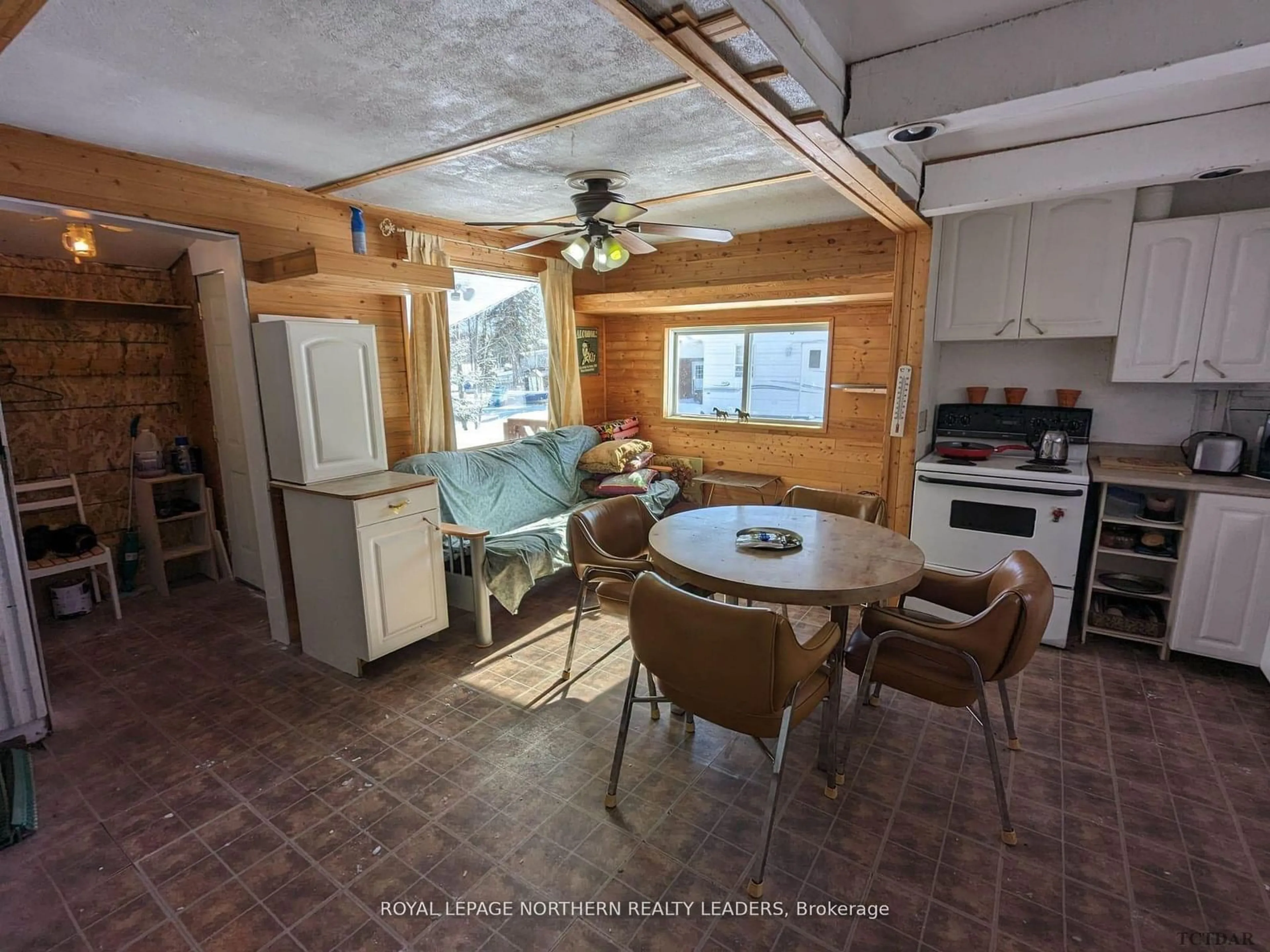 Kitchen, wood floors, cottage for 793 Lavoie Rd, Fauquier-Strickland Ontario P0L 1G0