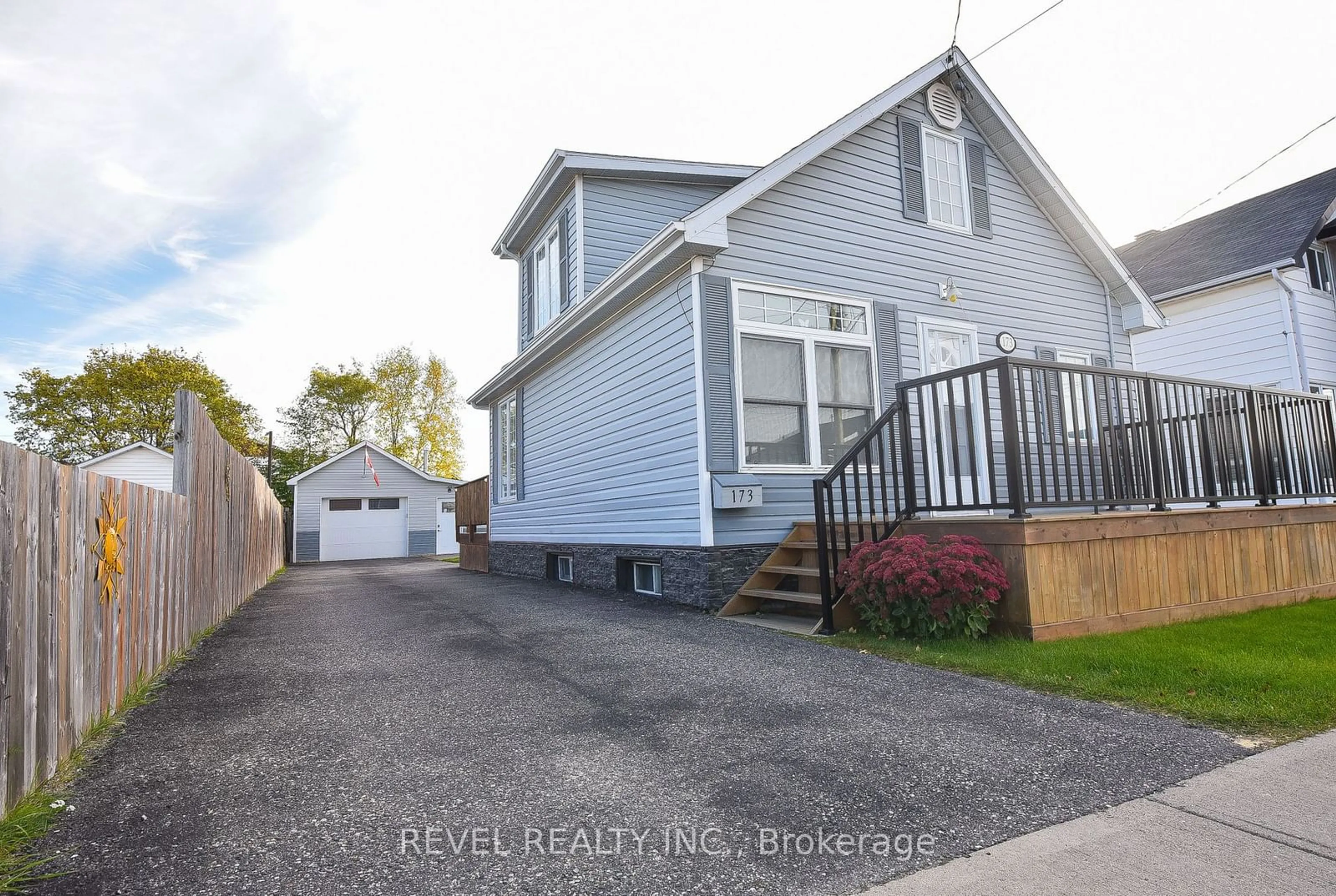 Frontside or backside of a home, the street view for 173 Montgomery Ave, Timmins Ontario P4N 3G5