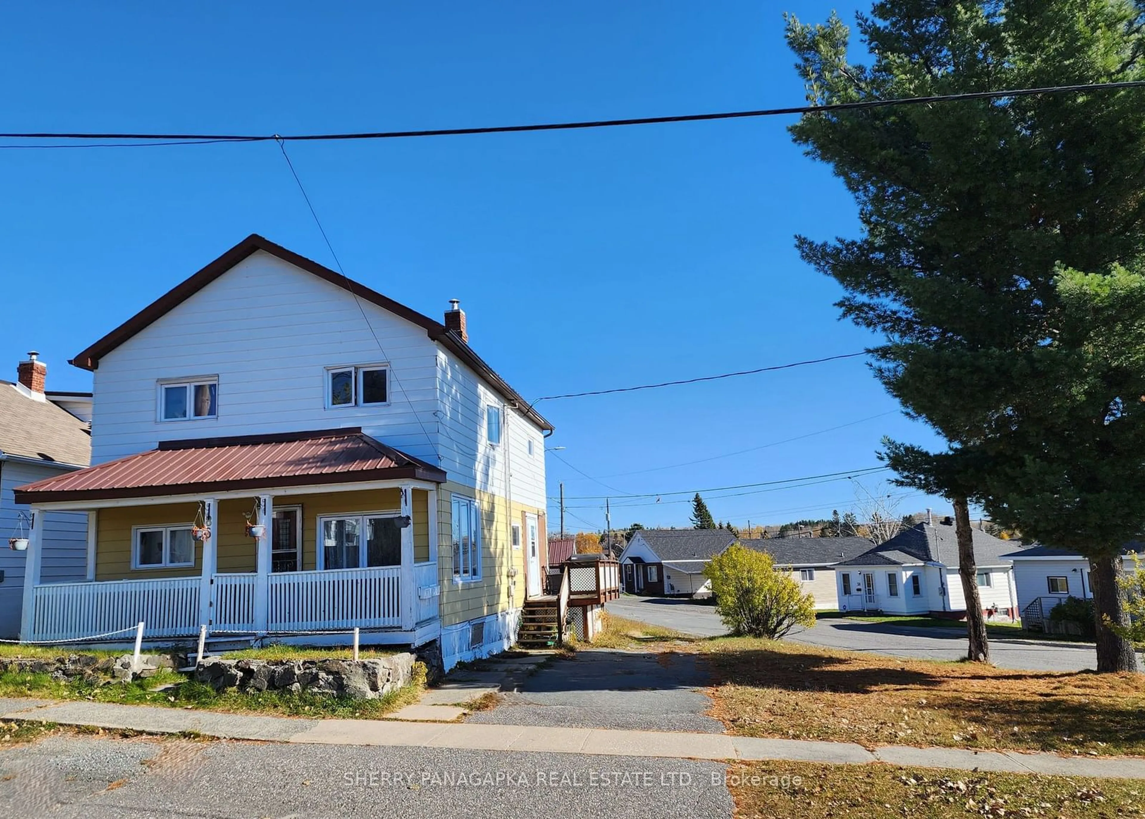 Frontside or backside of a home, the street view for 86 Lebel Ave, Kirkland Lake Ontario P2N 2Z8