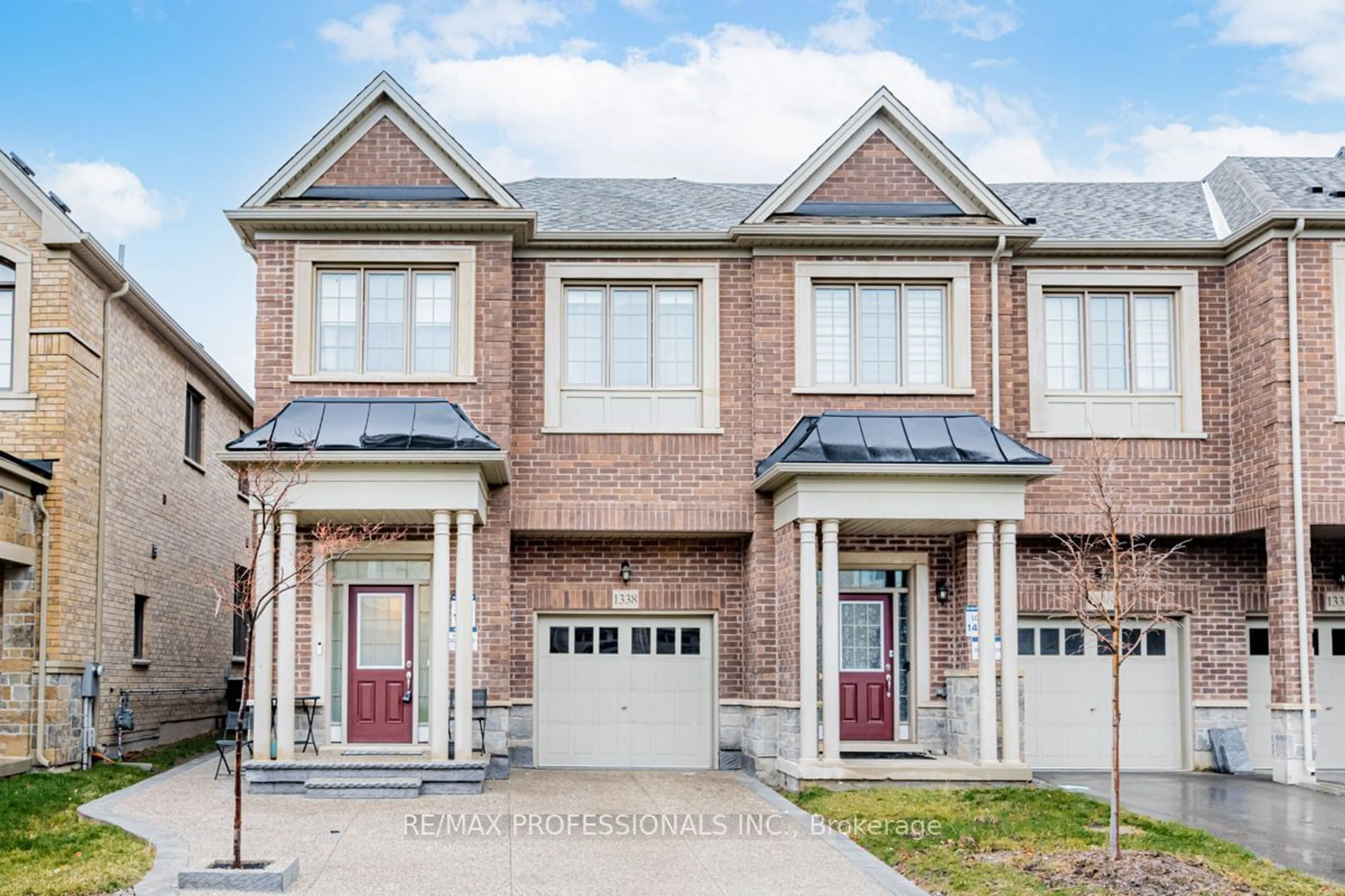 Home with brick exterior material for 1338 Restivo Lane, Milton Ontario L9E 1K2