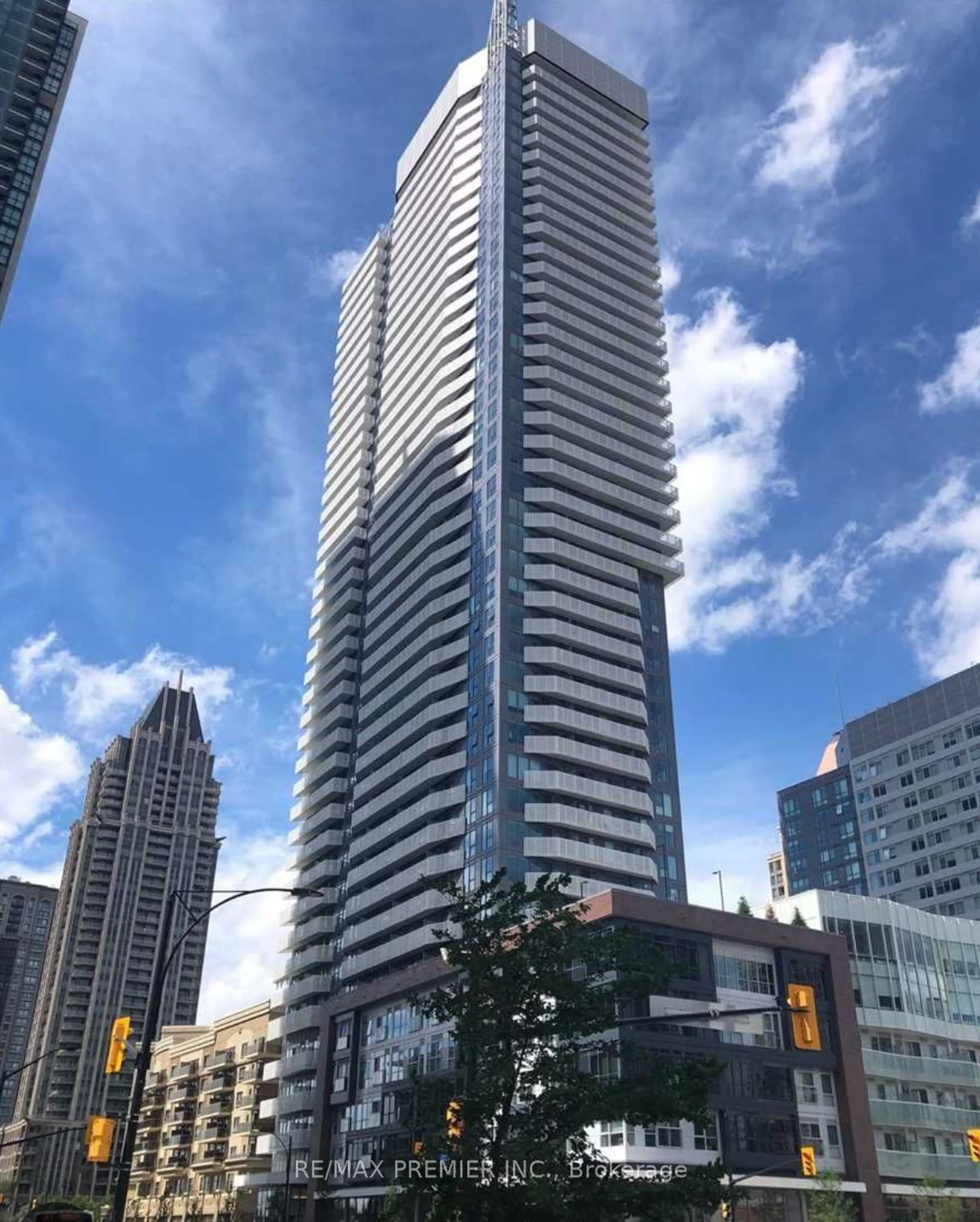 A pic from exterior of the house or condo, the view of city buildings for 4065 Confederation Pkwy #2303, Mississauga Ontario L5B 0L4