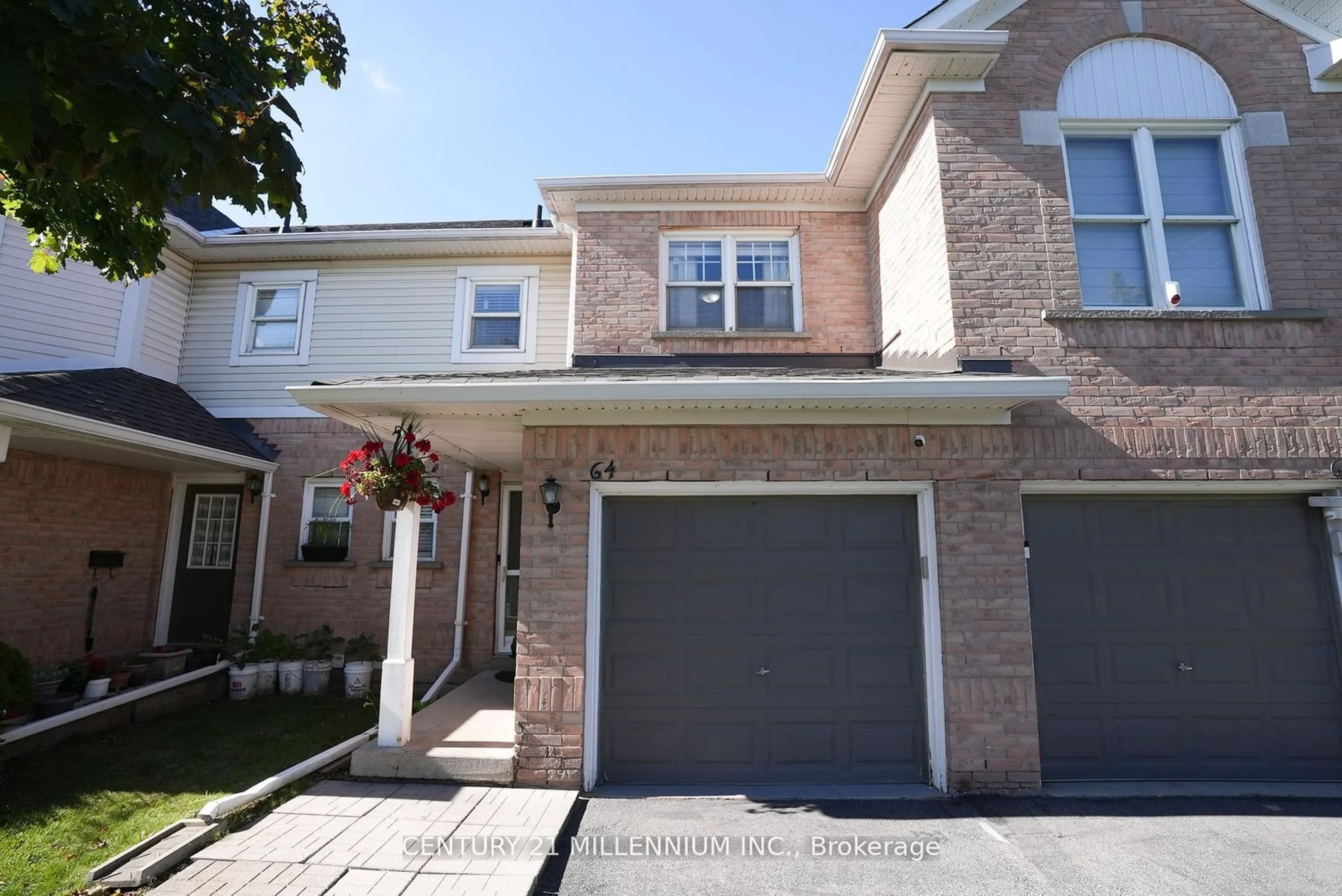 A pic from exterior of the house or condo, the street view for 64 Brisbane Crt #37, Brampton Ontario L6R 1V4