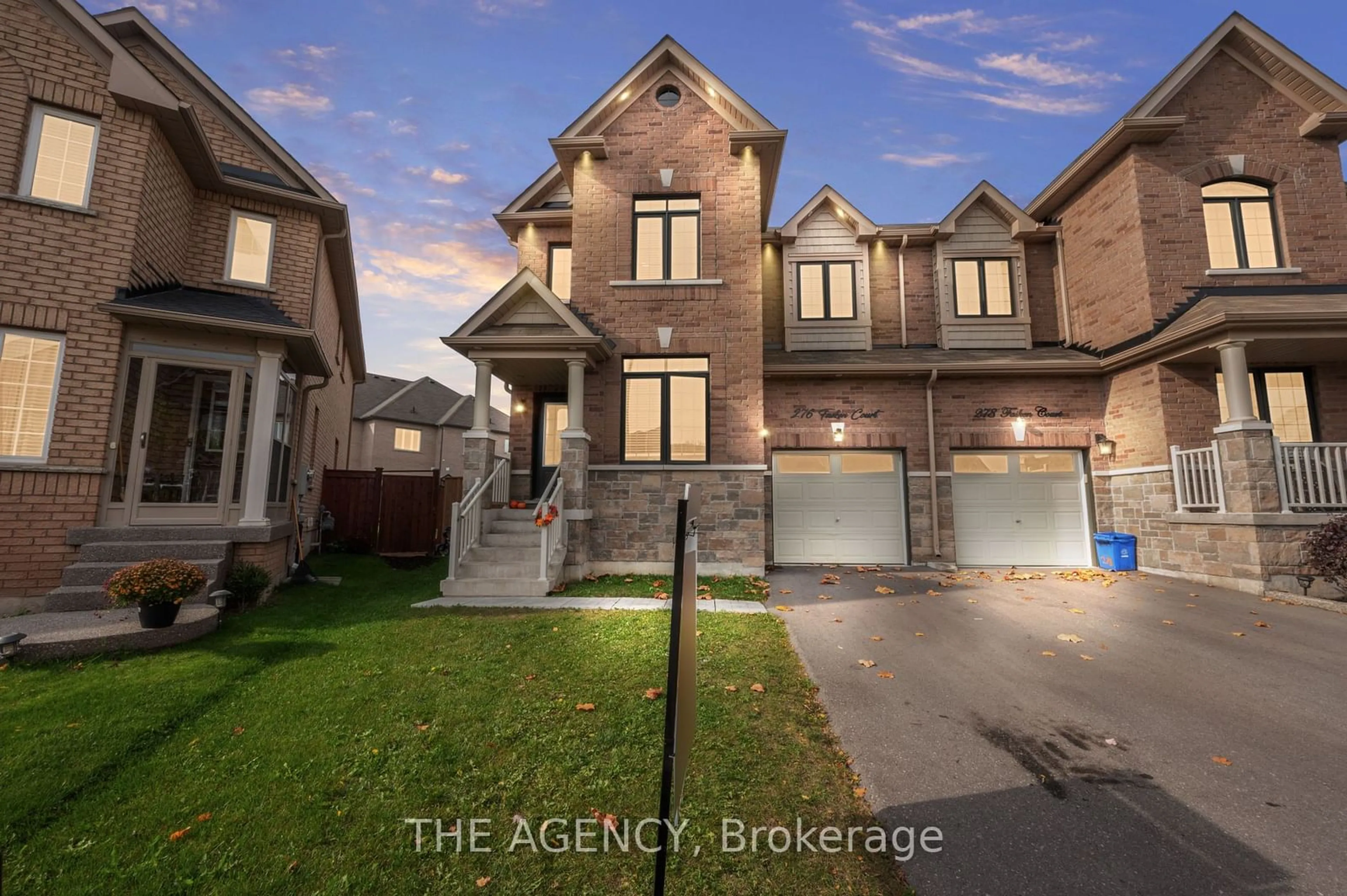 A pic from exterior of the house or condo, the street view for 276 Fasken Crt, Milton Ontario L9T 6S9