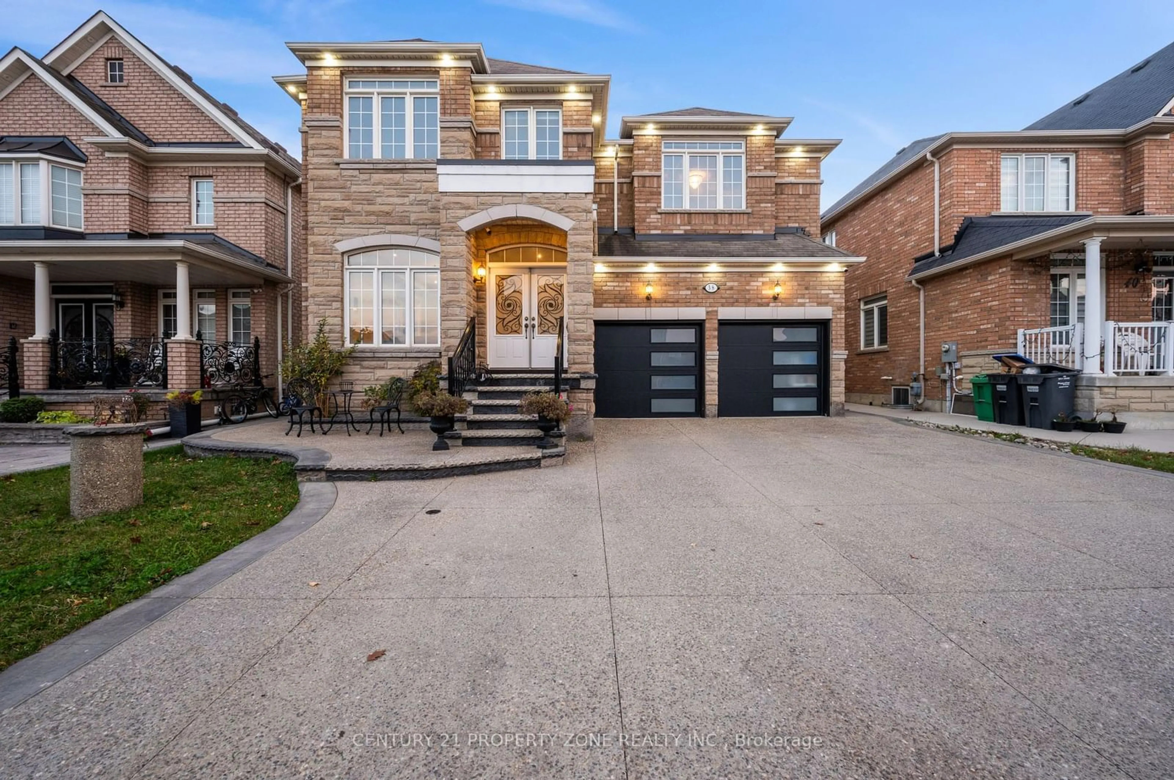 Home with brick exterior material for 38 Literacy Dr, Brampton Ontario L6P 3G3