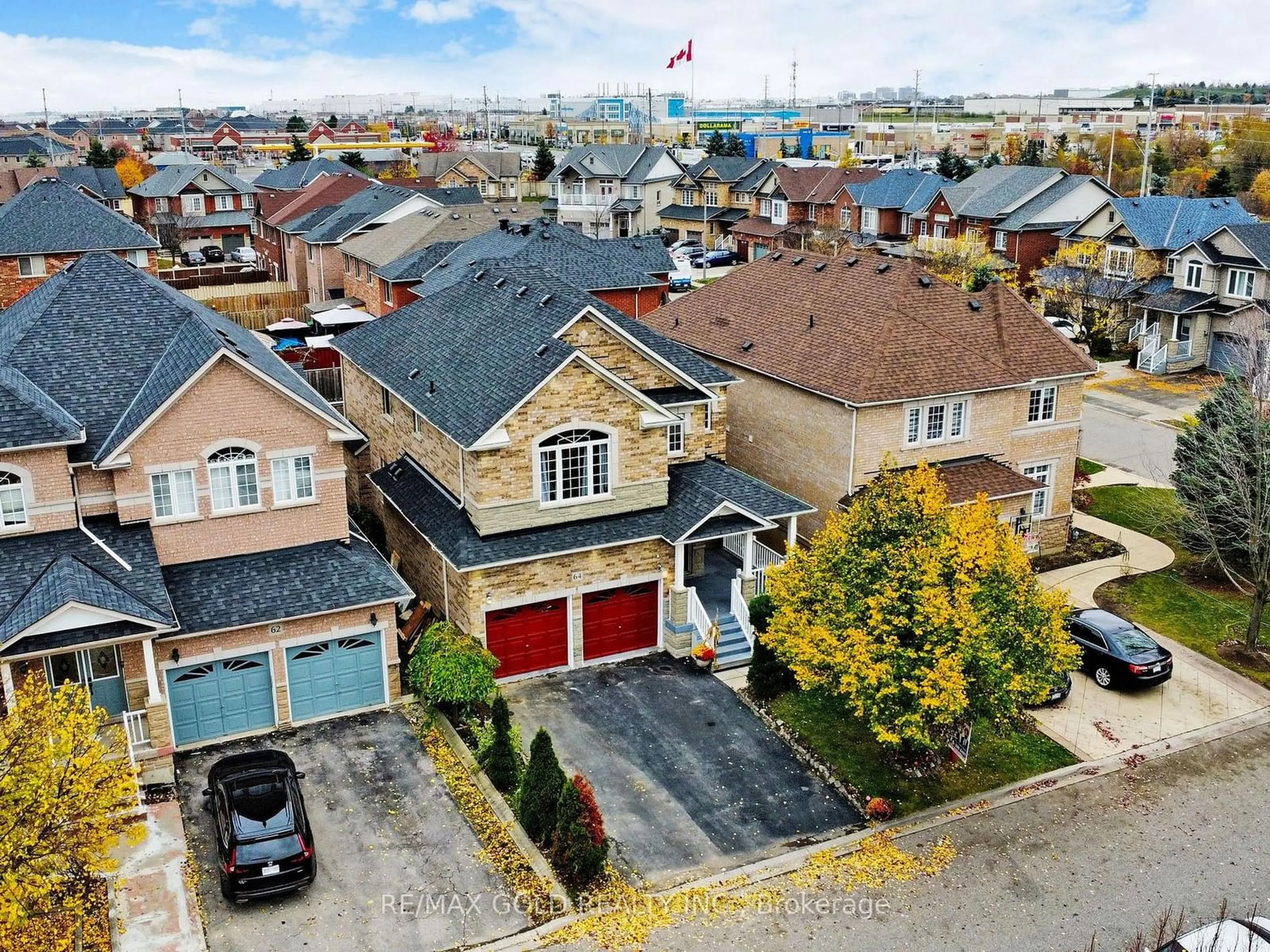 A pic from exterior of the house or condo, the street view for 64 Prue Crt, Brampton Ontario L6P 1P8