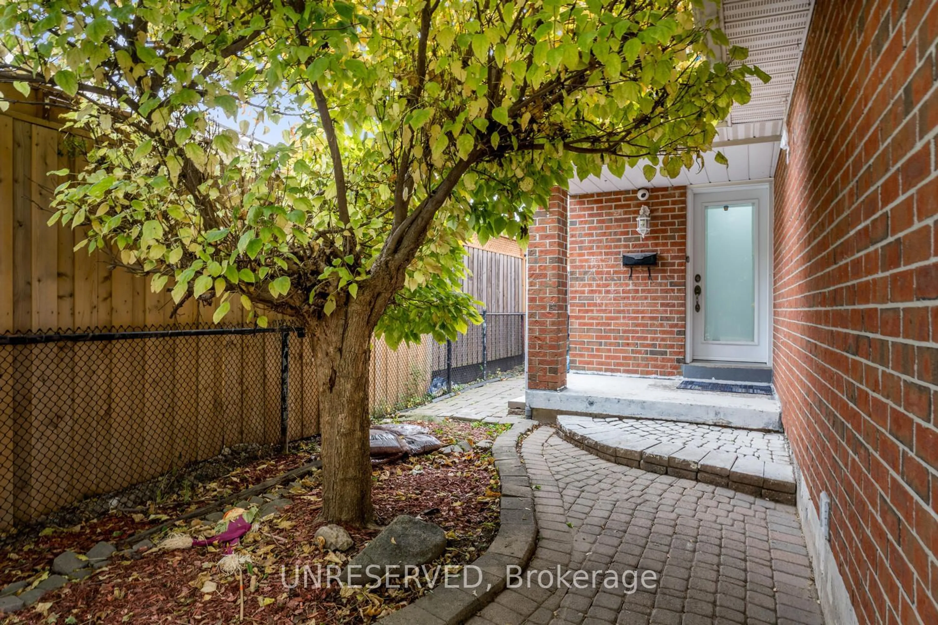 Patio, the fenced backyard for 148 Sunforest Dr, Brampton Ontario L6Z 2B6