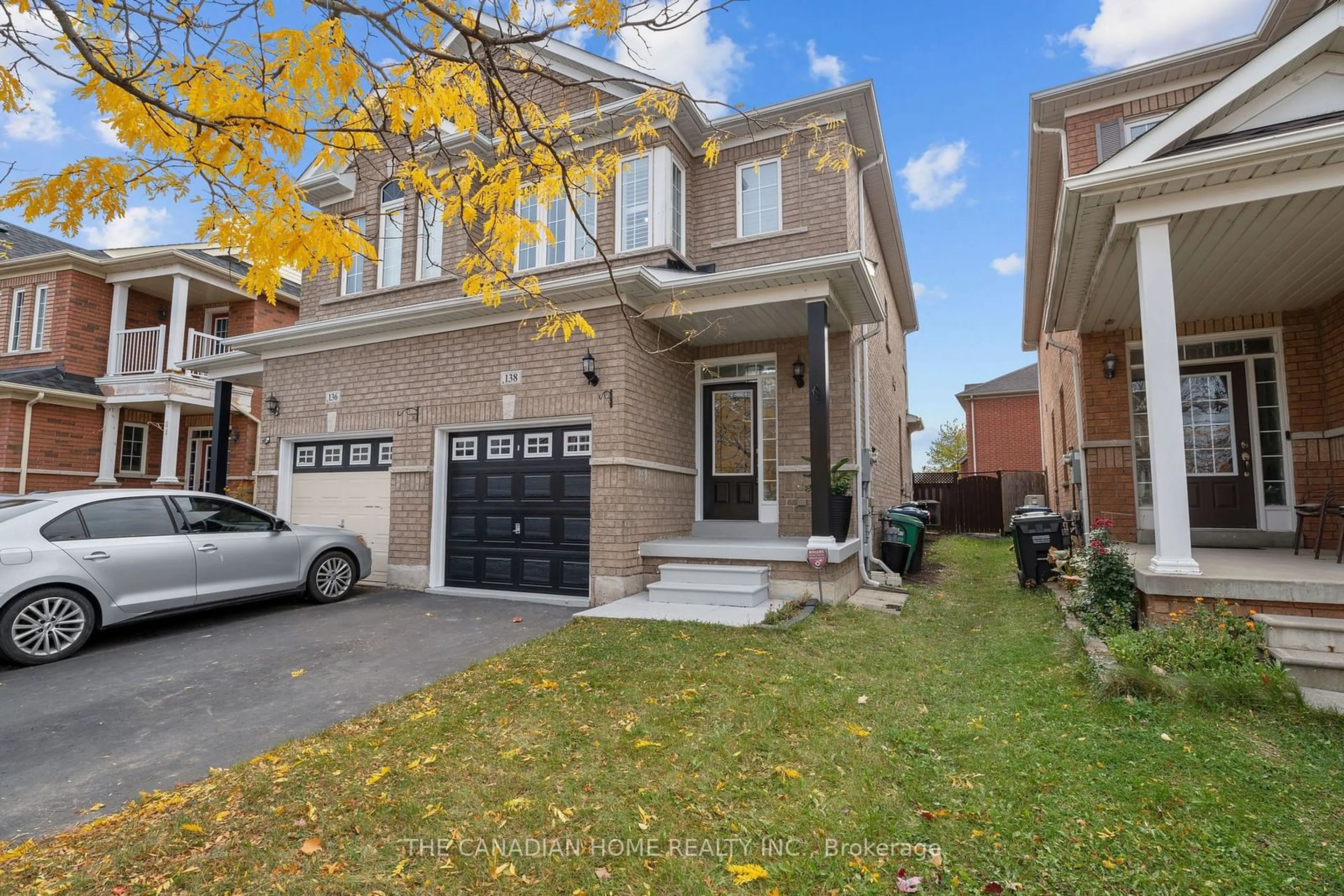 A pic from exterior of the house or condo, the street view for 138 Calm Waters Cres, Brampton Ontario L6V 4S2