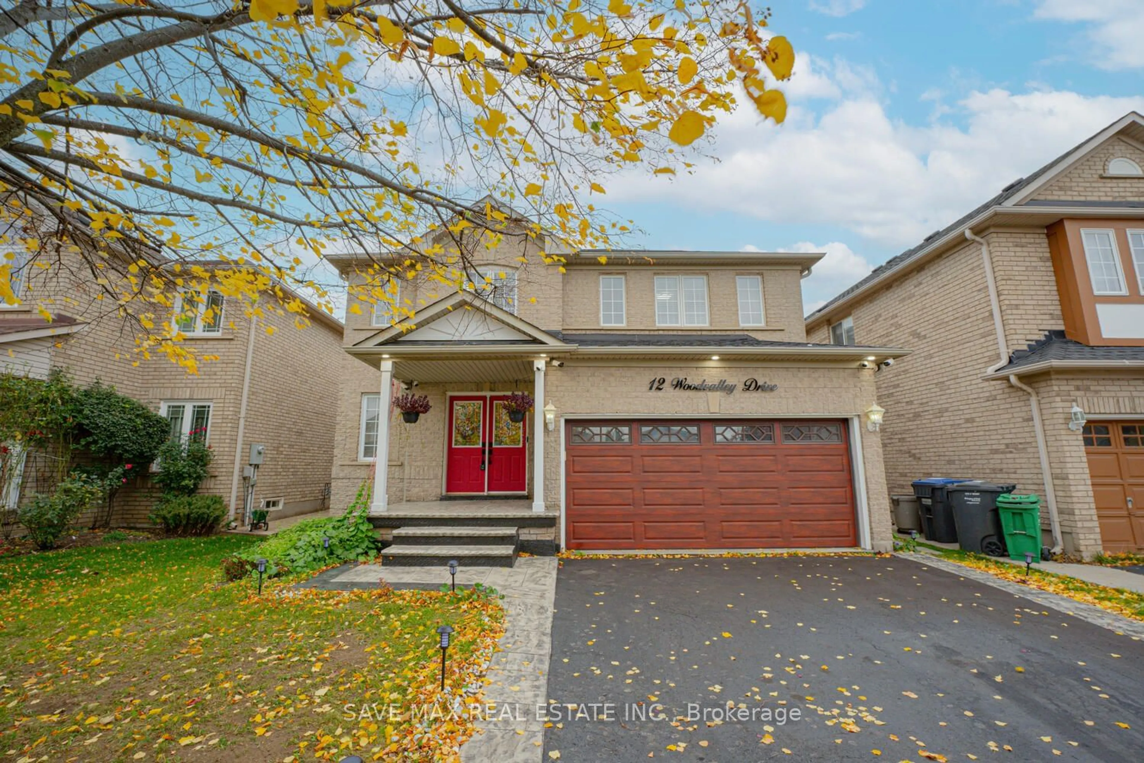 A pic from exterior of the house or condo, the street view for 12 Woodvalley Dr, Brampton Ontario L7A 1Z5