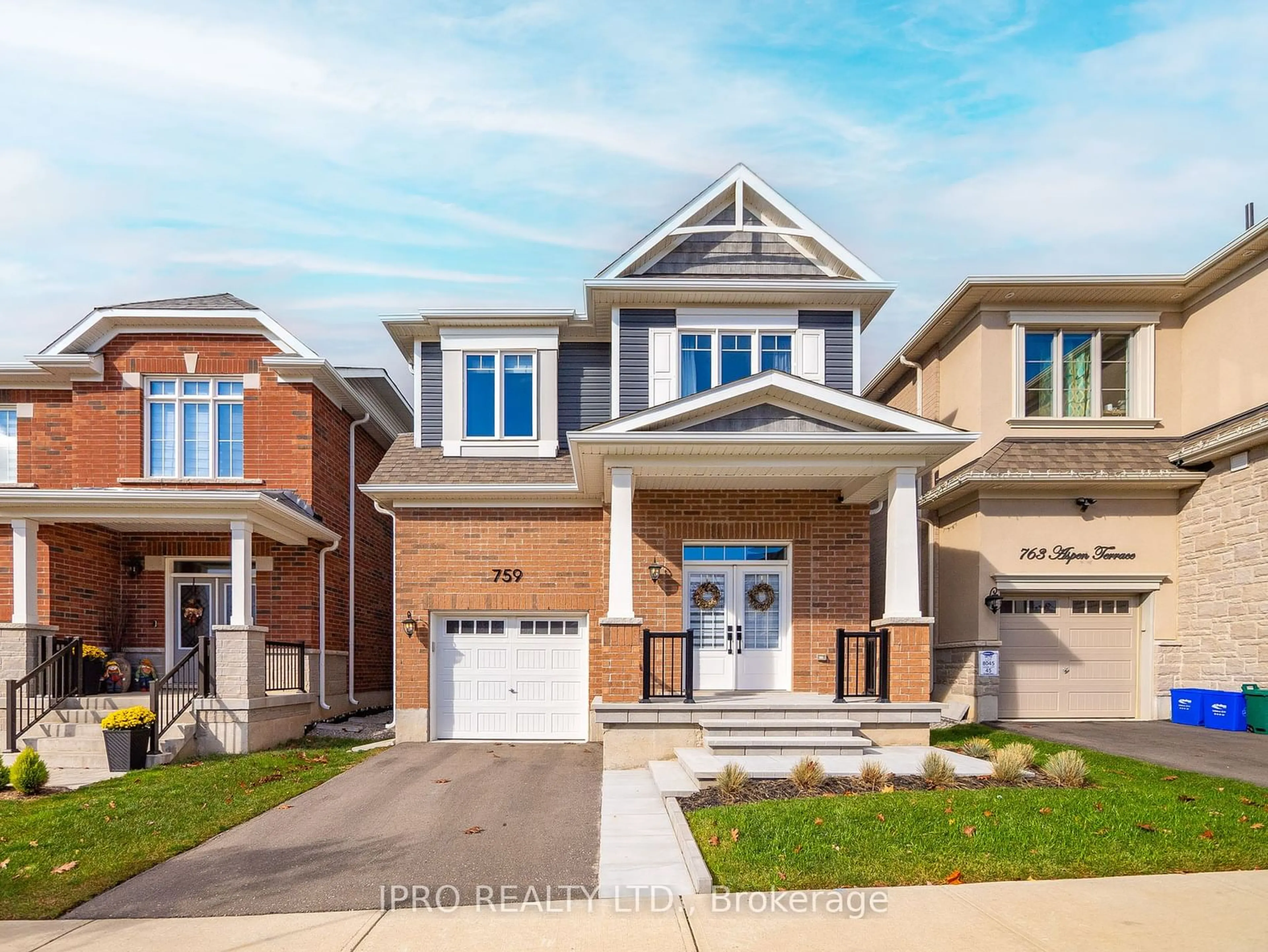 Home with brick exterior material for 759 Aspen Terr, Milton Ontario L9E 1S6