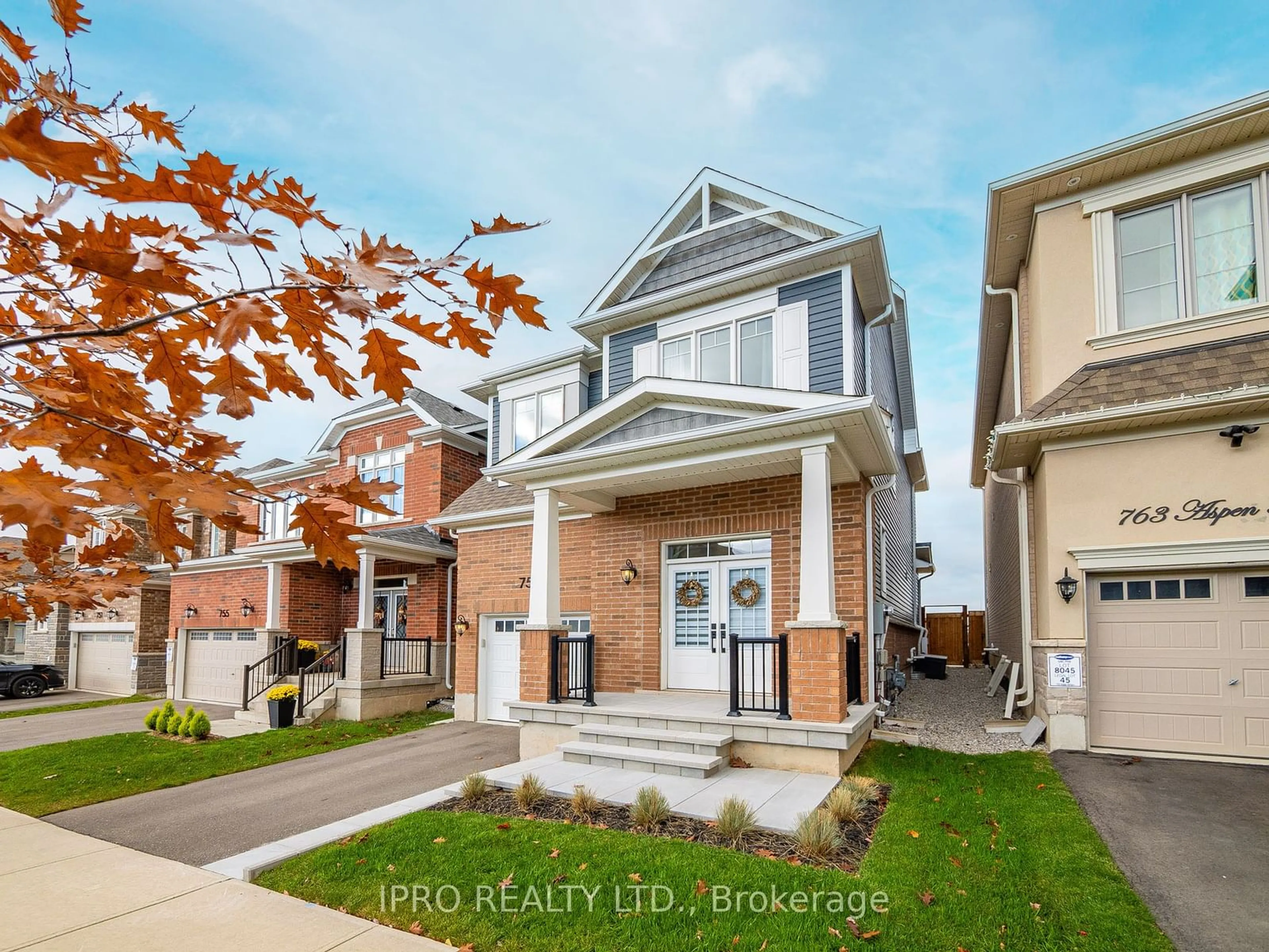 Frontside or backside of a home, the street view for 759 Aspen Terr, Milton Ontario L9E 1S6