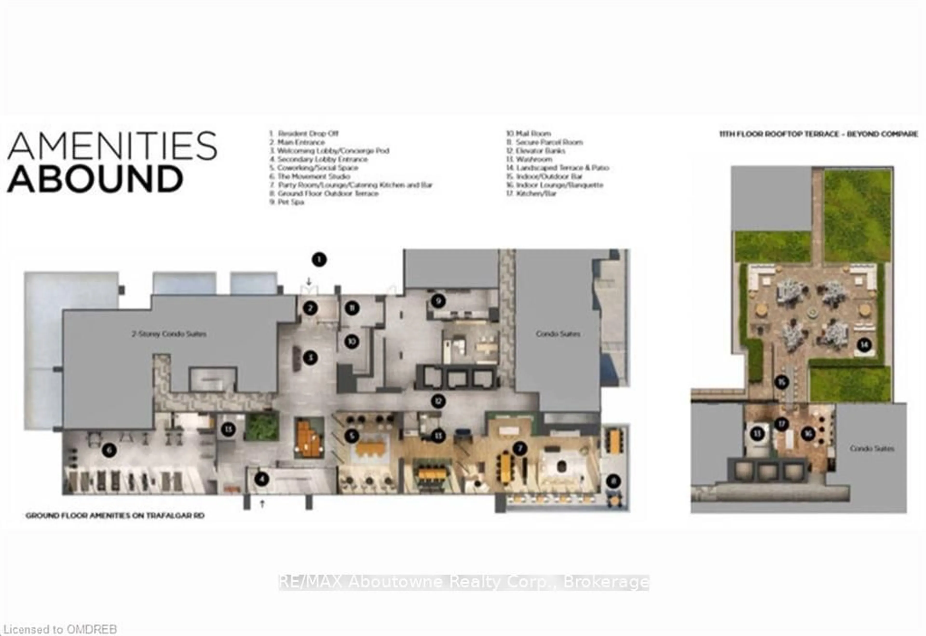 Floor plan for 3220 WILLIAM COLTSON Ave #1602, Oakville Ontario L6H 7W6