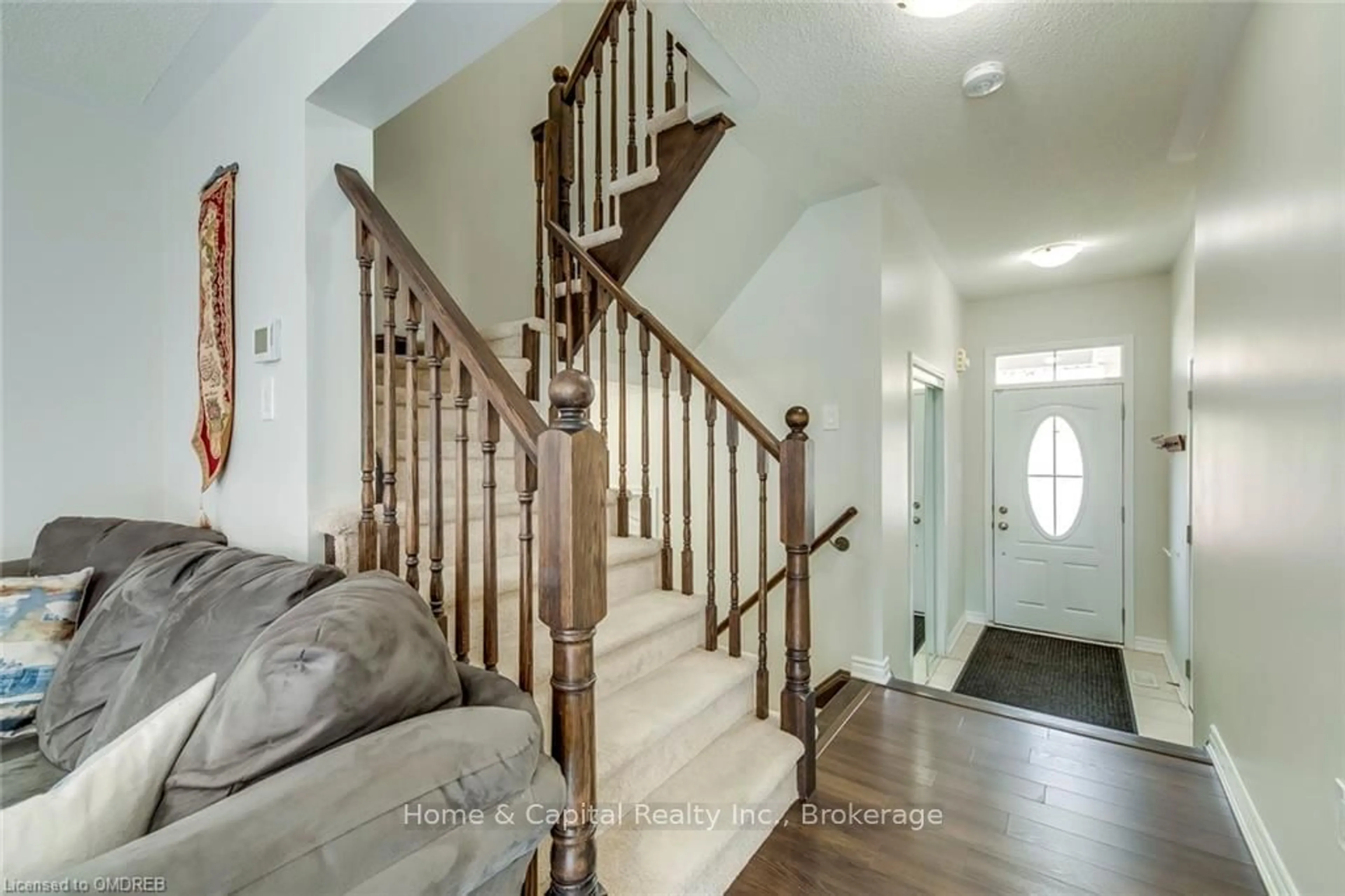 Indoor entryway, wood floors for 1663 CLITHEROW St, Milton Ontario L9E 0A2