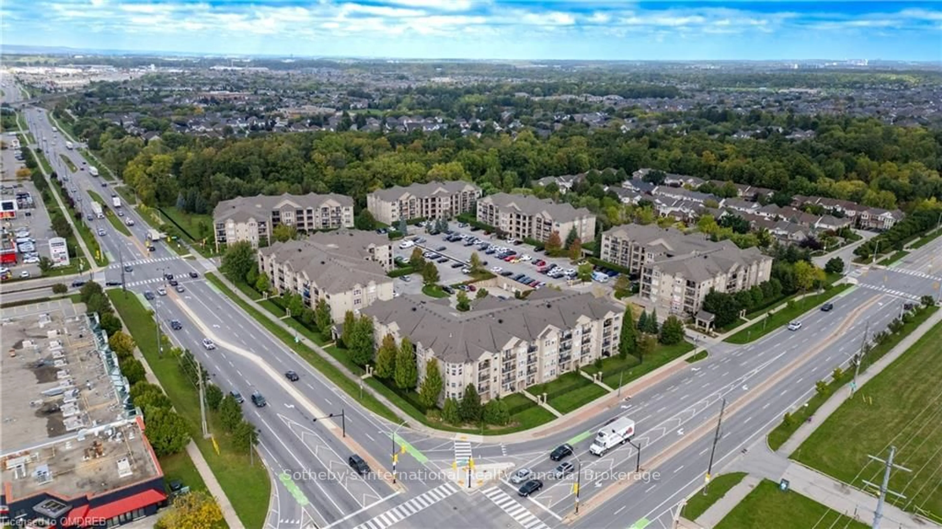 A pic from exterior of the house or condo, the view of city buildings for 2035 APPLEBY Line #401, Burlington Ontario L7L 7G8