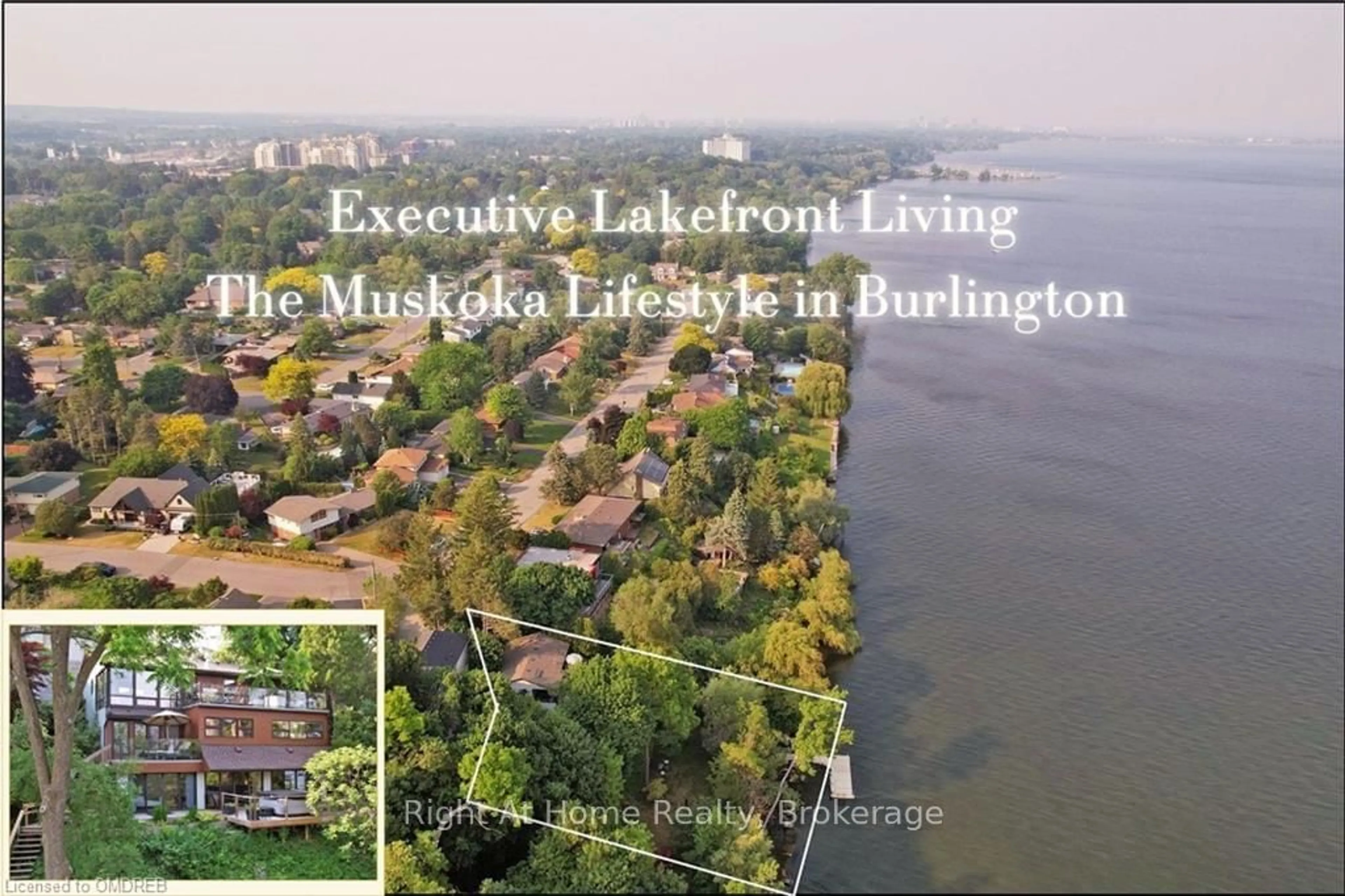 A pic from exterior of the house or condo, lake for 868 DANFORTH Pl, Burlington Ontario L7T 1S2