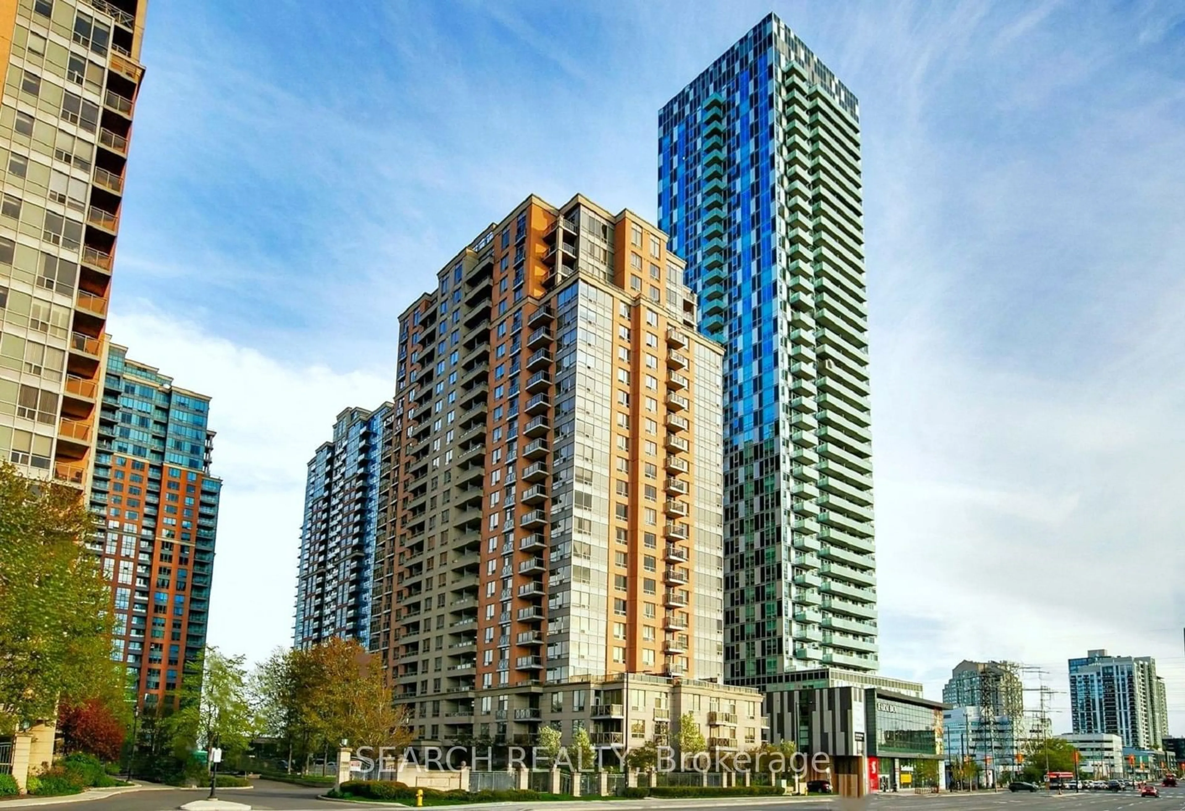 A pic from exterior of the house or condo, the view of city buildings for 5233 Dundas St #1919, Toronto Ontario M9B 6M1