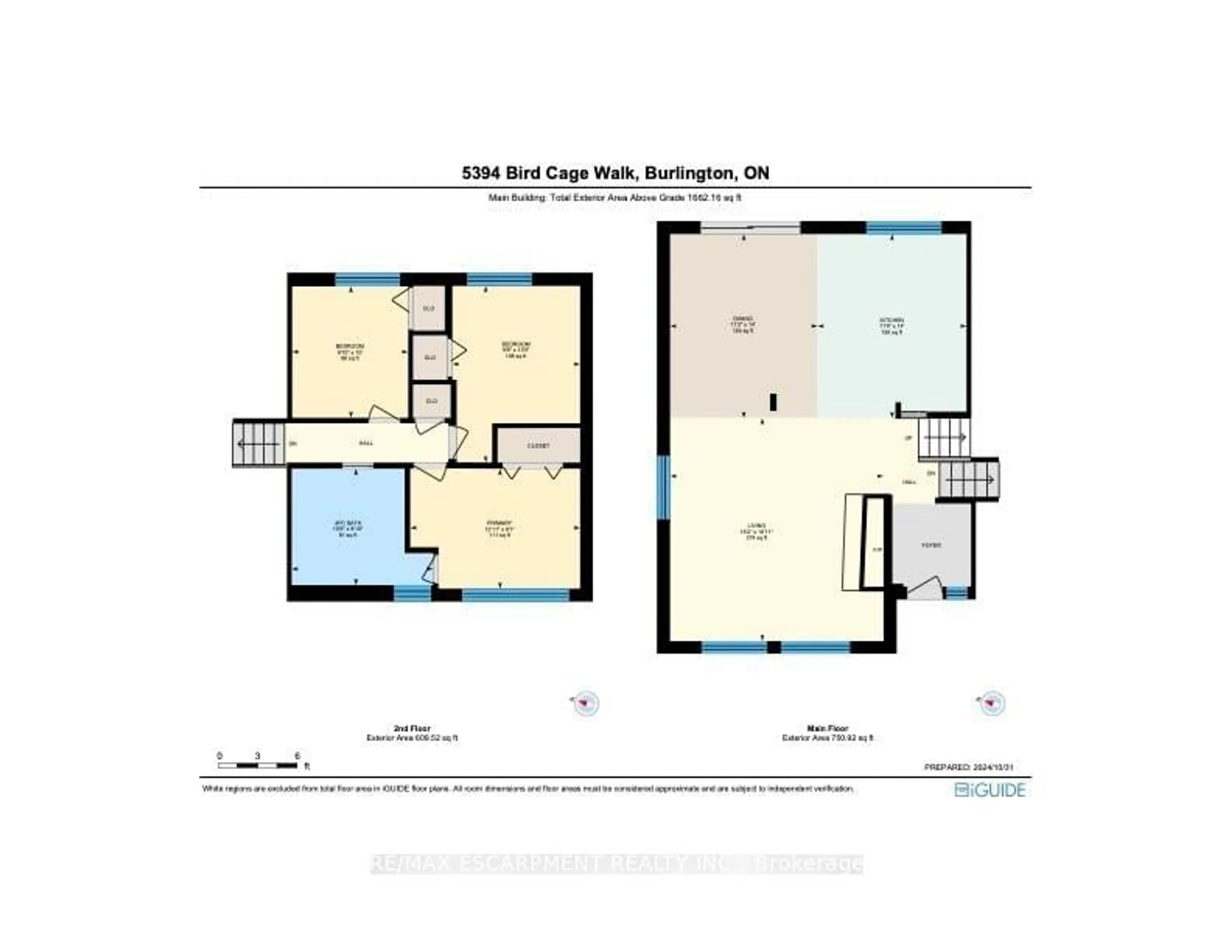 Floor plan for 5394 Bird Cage Walk, Burlington Ontario L7L 3K6