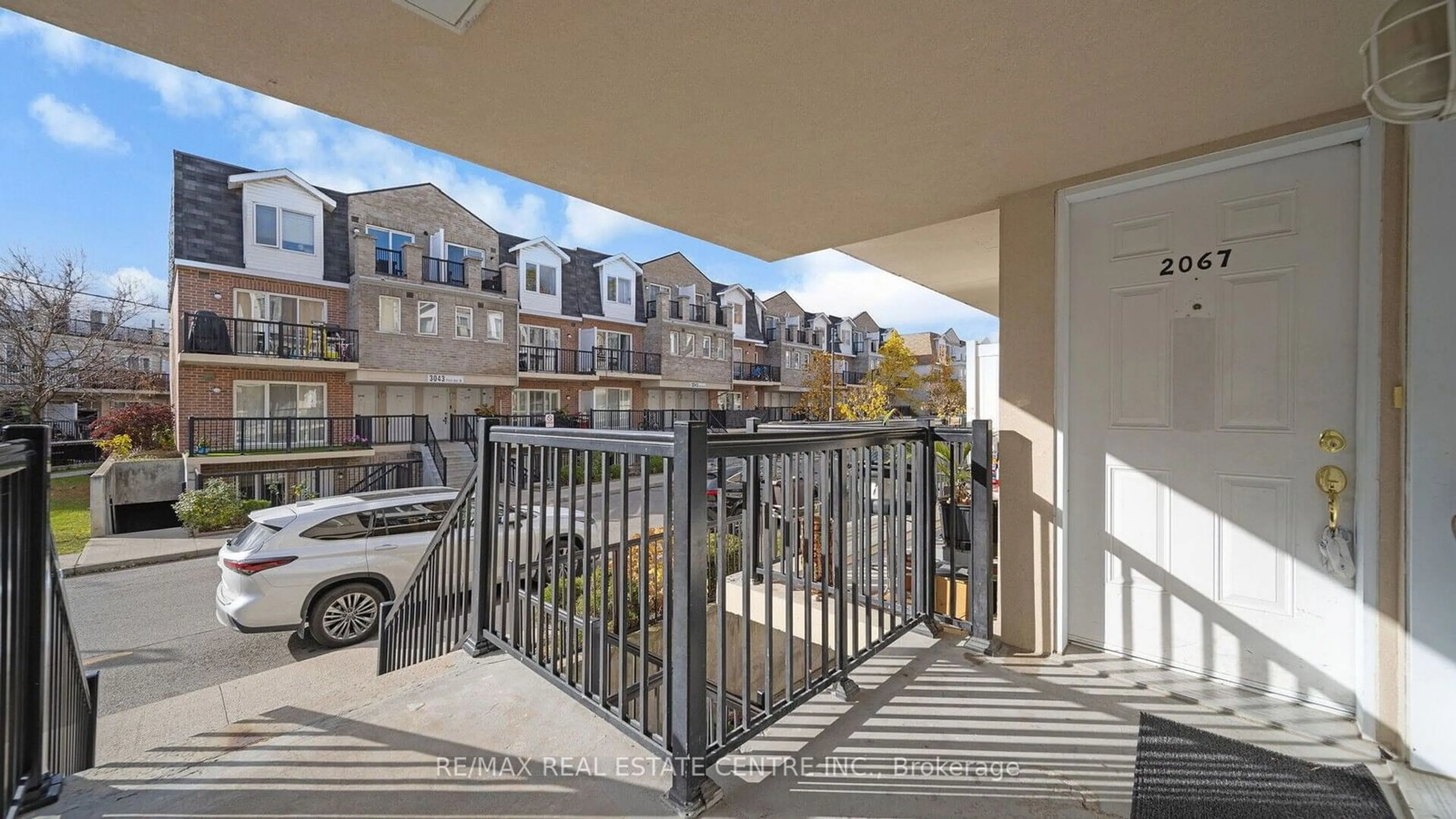 Balcony in the apartment, the street view for 3041 Finch Ave #2067, Toronto Ontario M9M 0A4