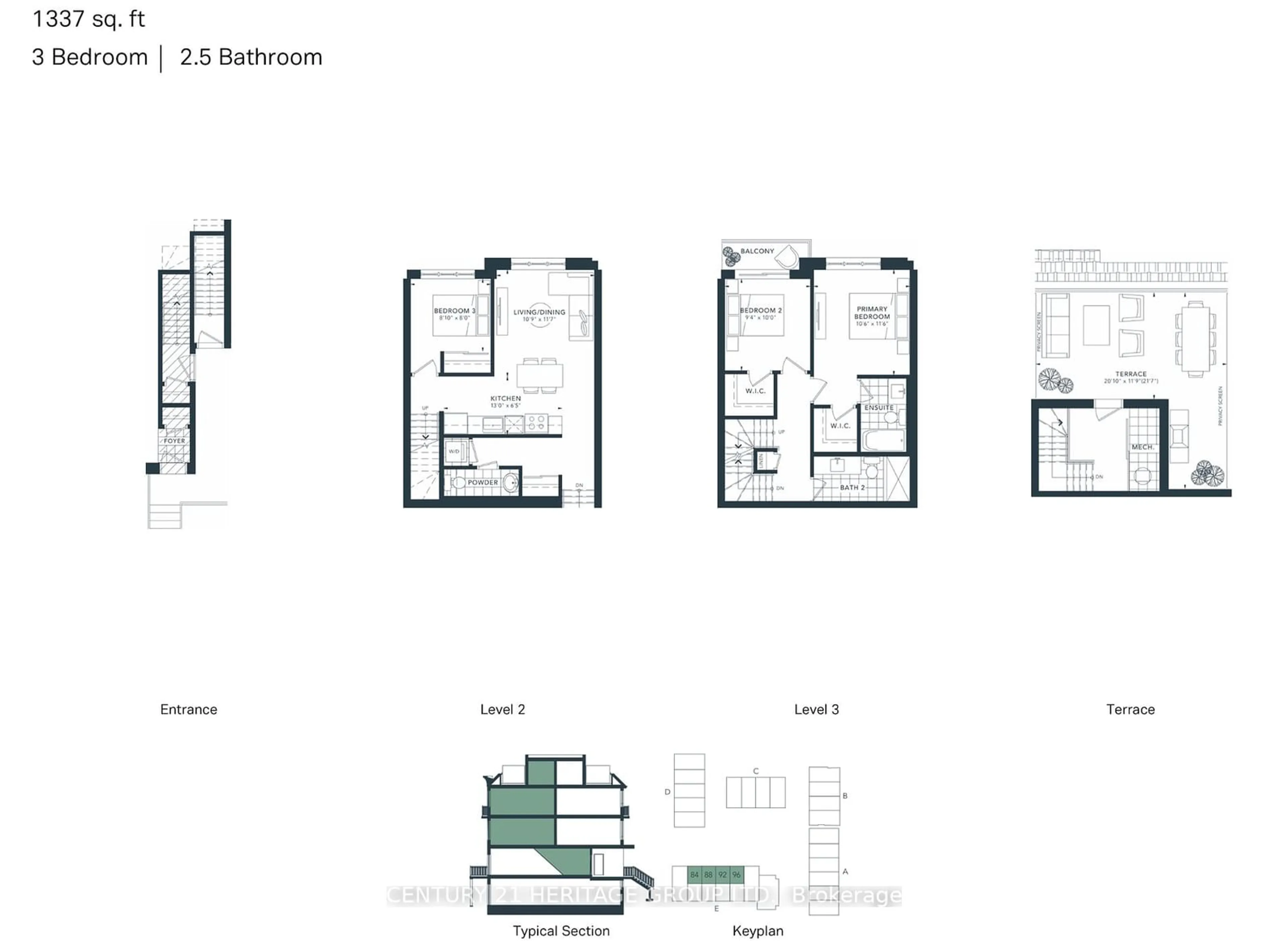 Floor plan for 4035 Hickory Dr #8, Mississauga Ontario L4W 0G6