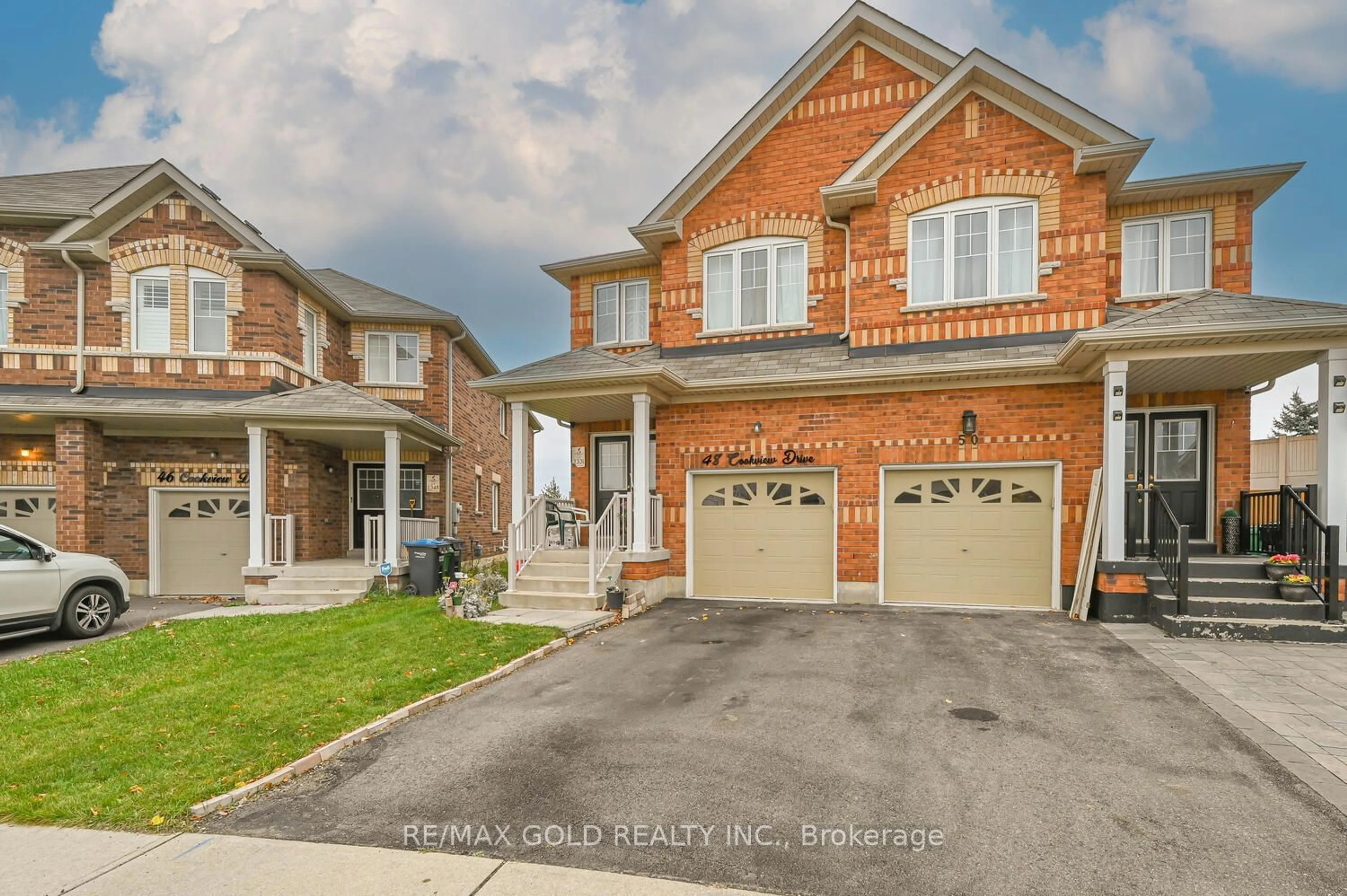 Home with brick exterior material for 48 Cookview Dr, Brampton Ontario L6R 3T6