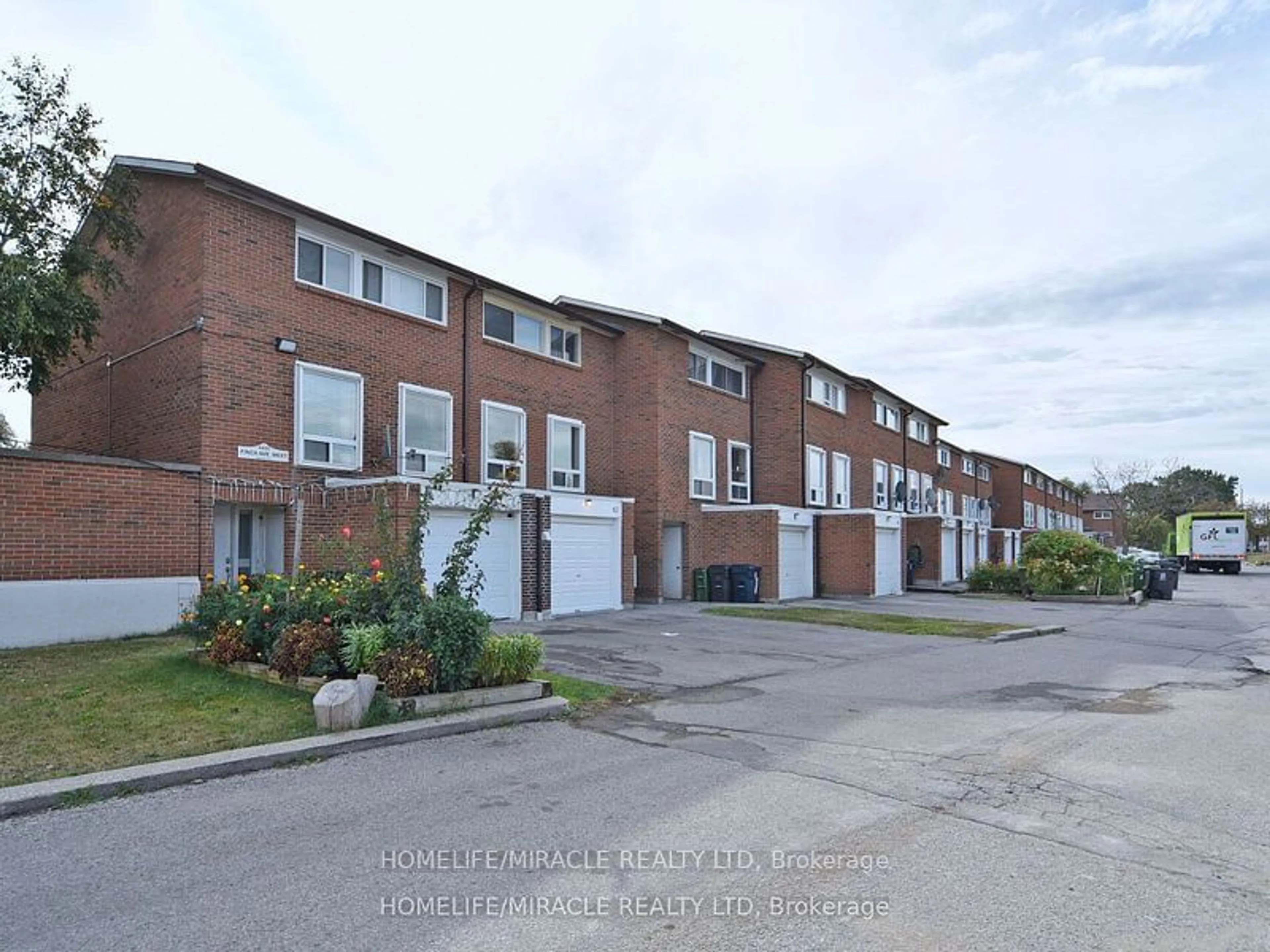 A pic from exterior of the house or condo, the street view for 6429 Finch Ave #82, Toronto Ontario M9V 1T3