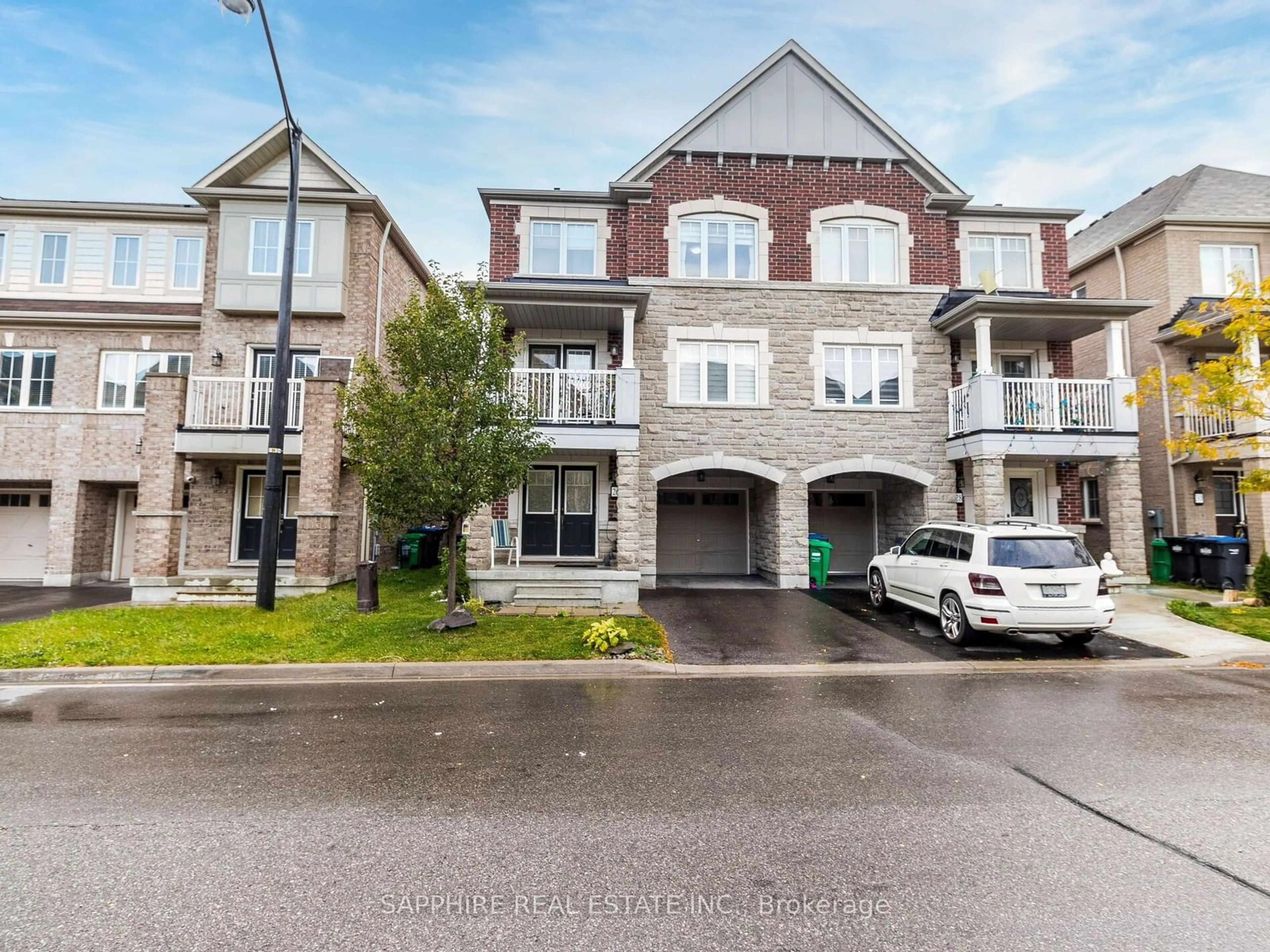 A pic from exterior of the house or condo, the street view for 26 Francesco St, Brampton Ontario L7A 4N6