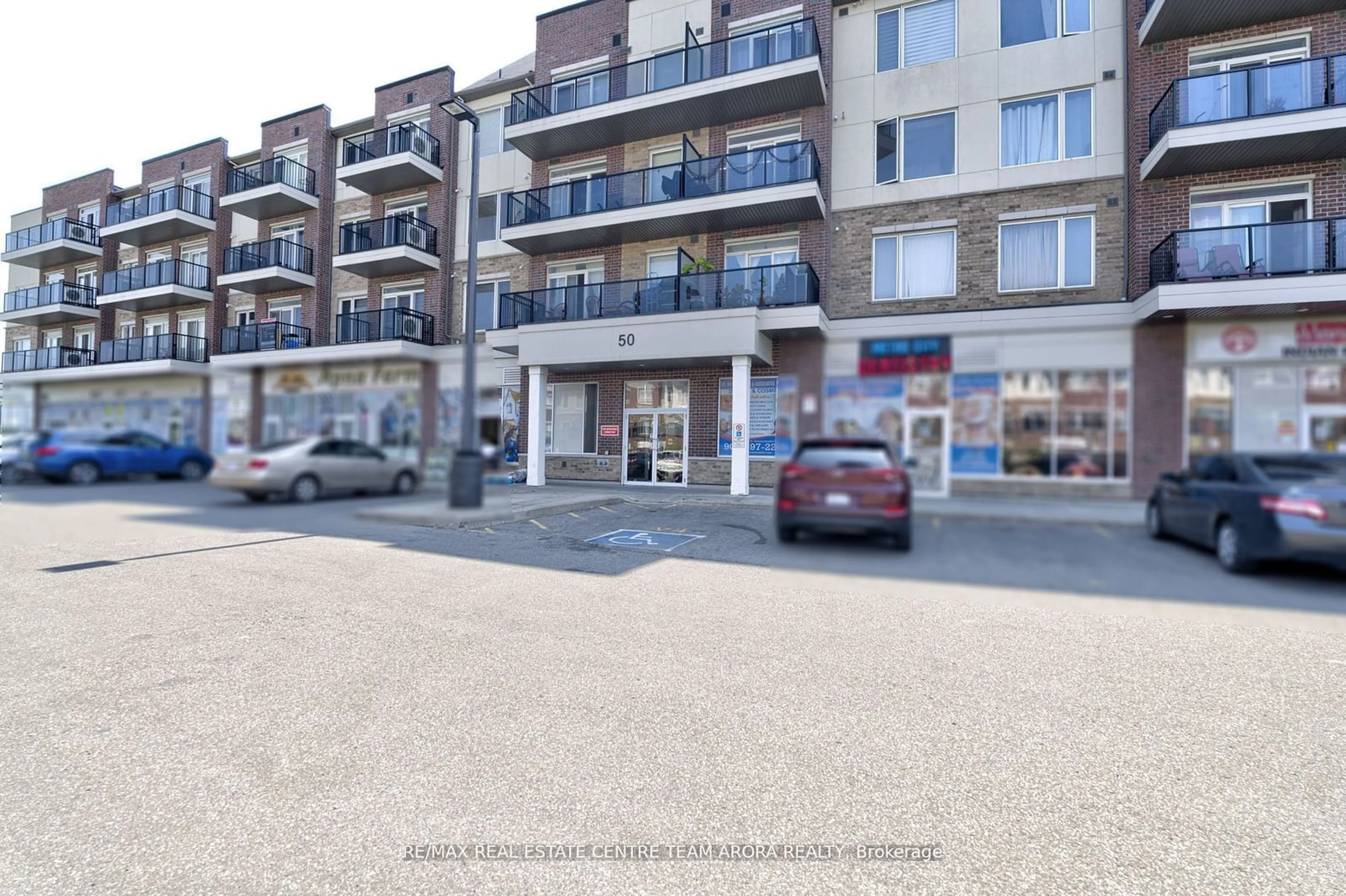 A pic from exterior of the house or condo, the street view for 50 Sky Harbour Dr #202, Brampton Ontario L6Y 6B8