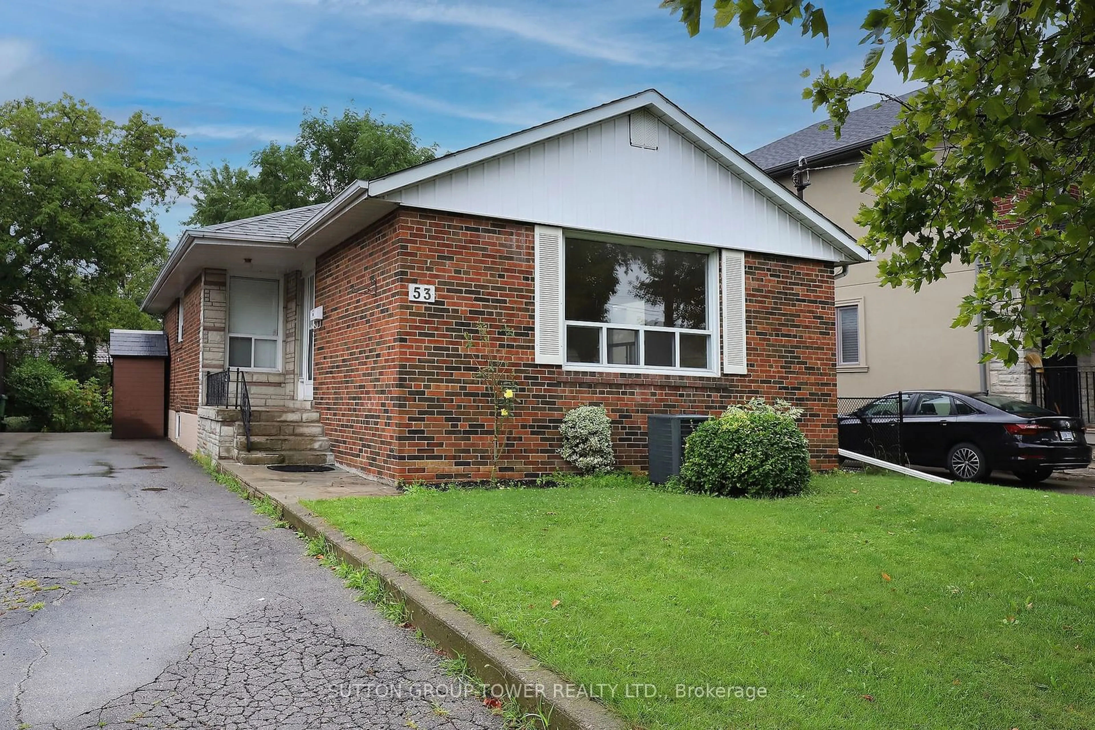 A pic from exterior of the house or condo, the street view for 53 Lynnford Dr, Toronto Ontario M9B 1H8