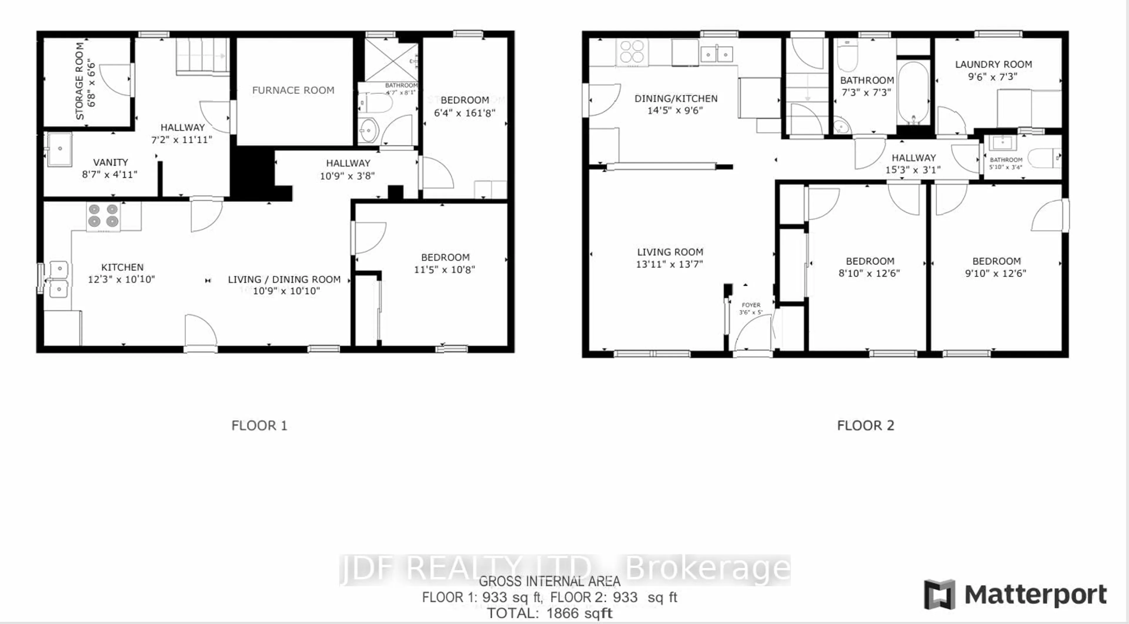 Floor plan for 4 Daysland Rd, Toronto Ontario M9W 4A9