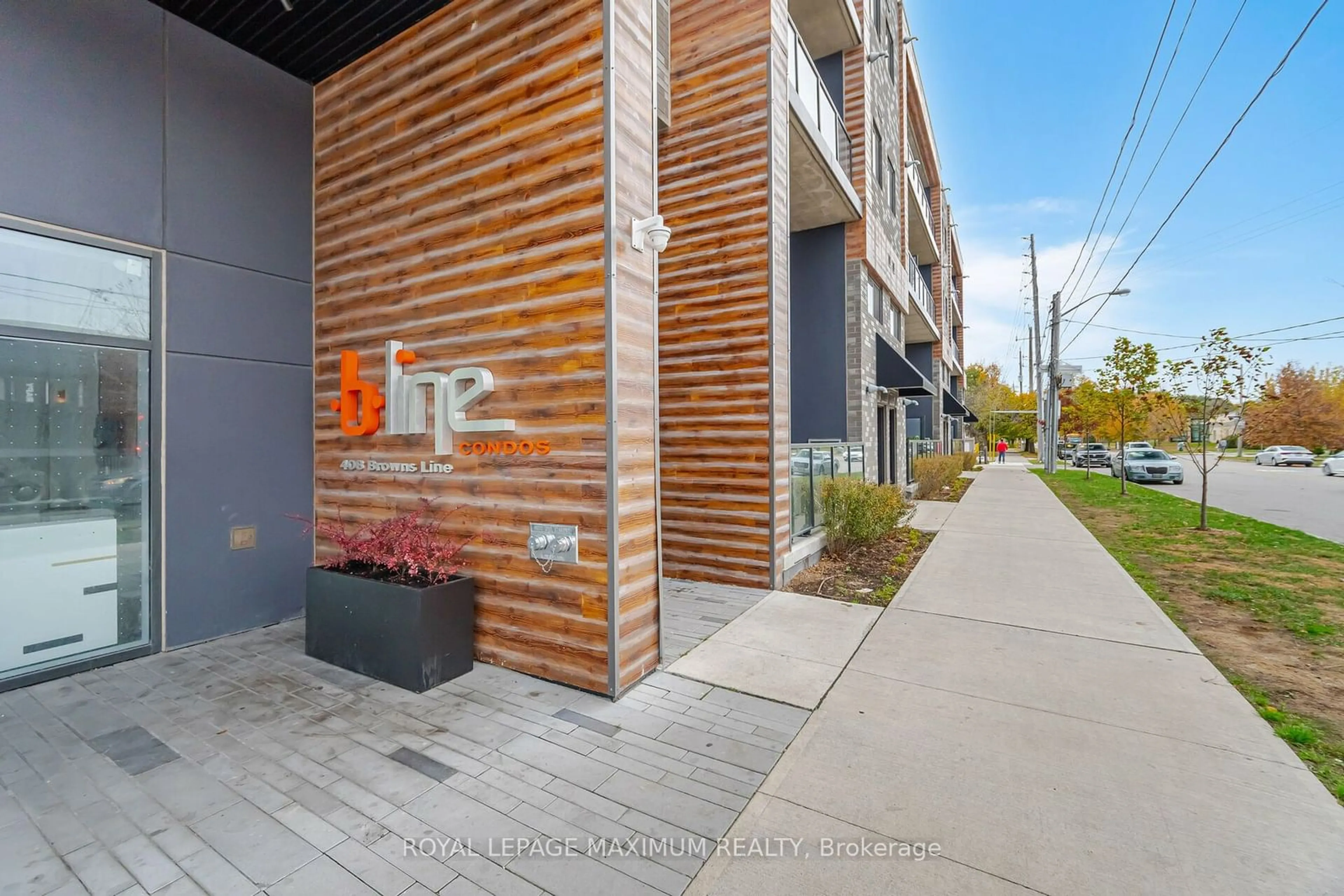 A pic from exterior of the house or condo, the front or back of building for 408 Browns Line #308, Toronto Ontario M9W 3T9