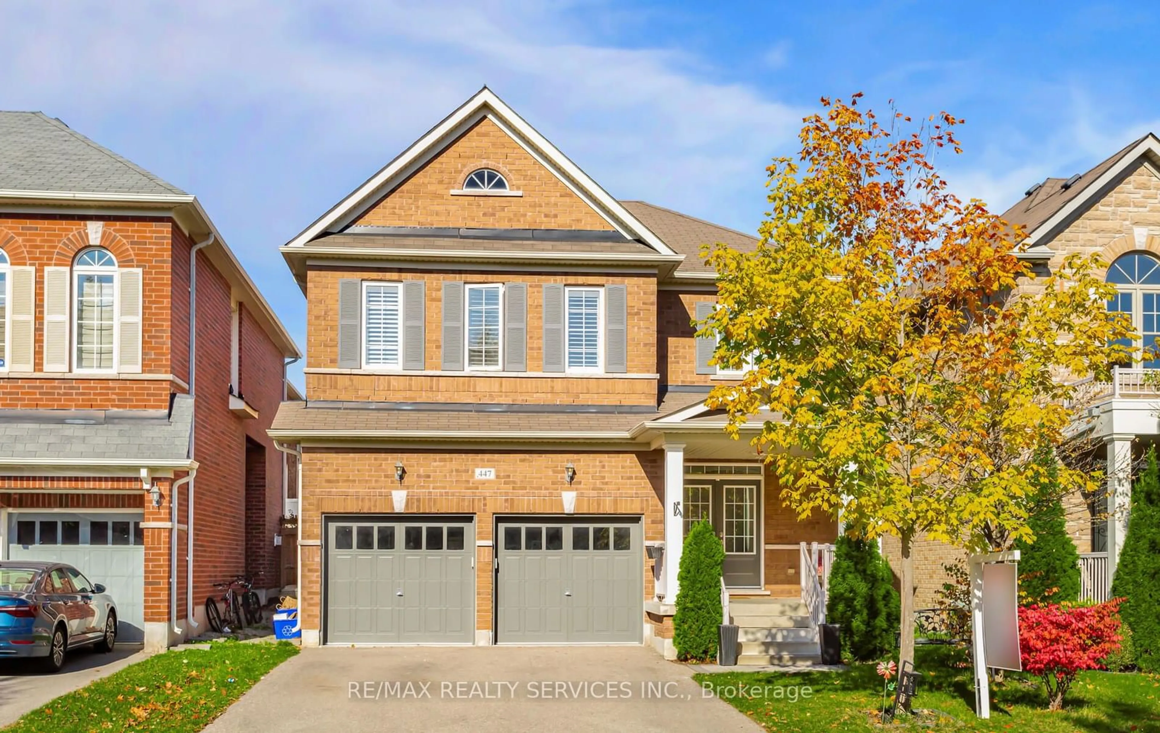 Home with brick exterior material for 447 Harkin Pl, Milton Ontario L9T 7Y1