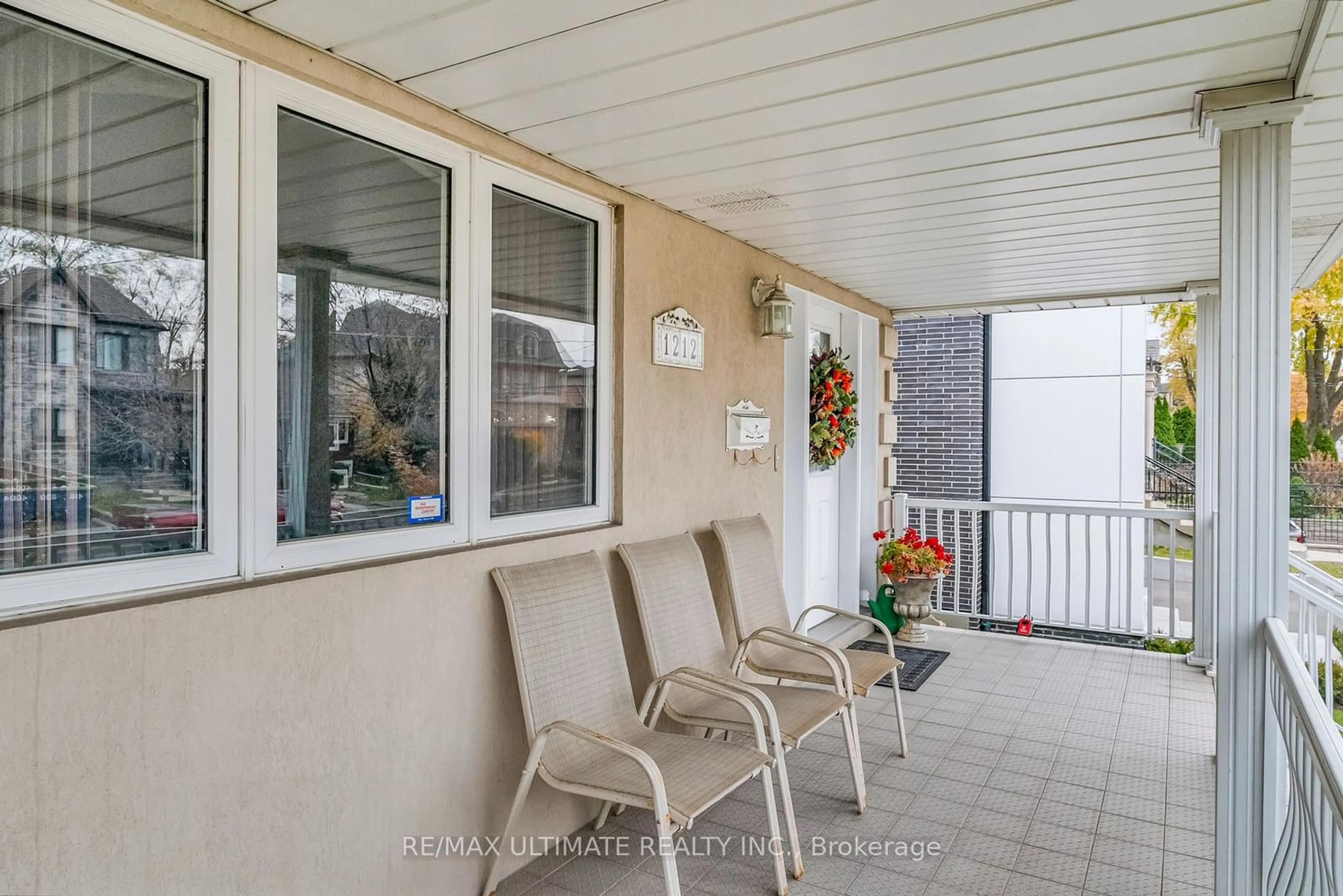 Patio, the front or back of building for 1212 Glencairn Ave, Toronto Ontario M6B 2B5