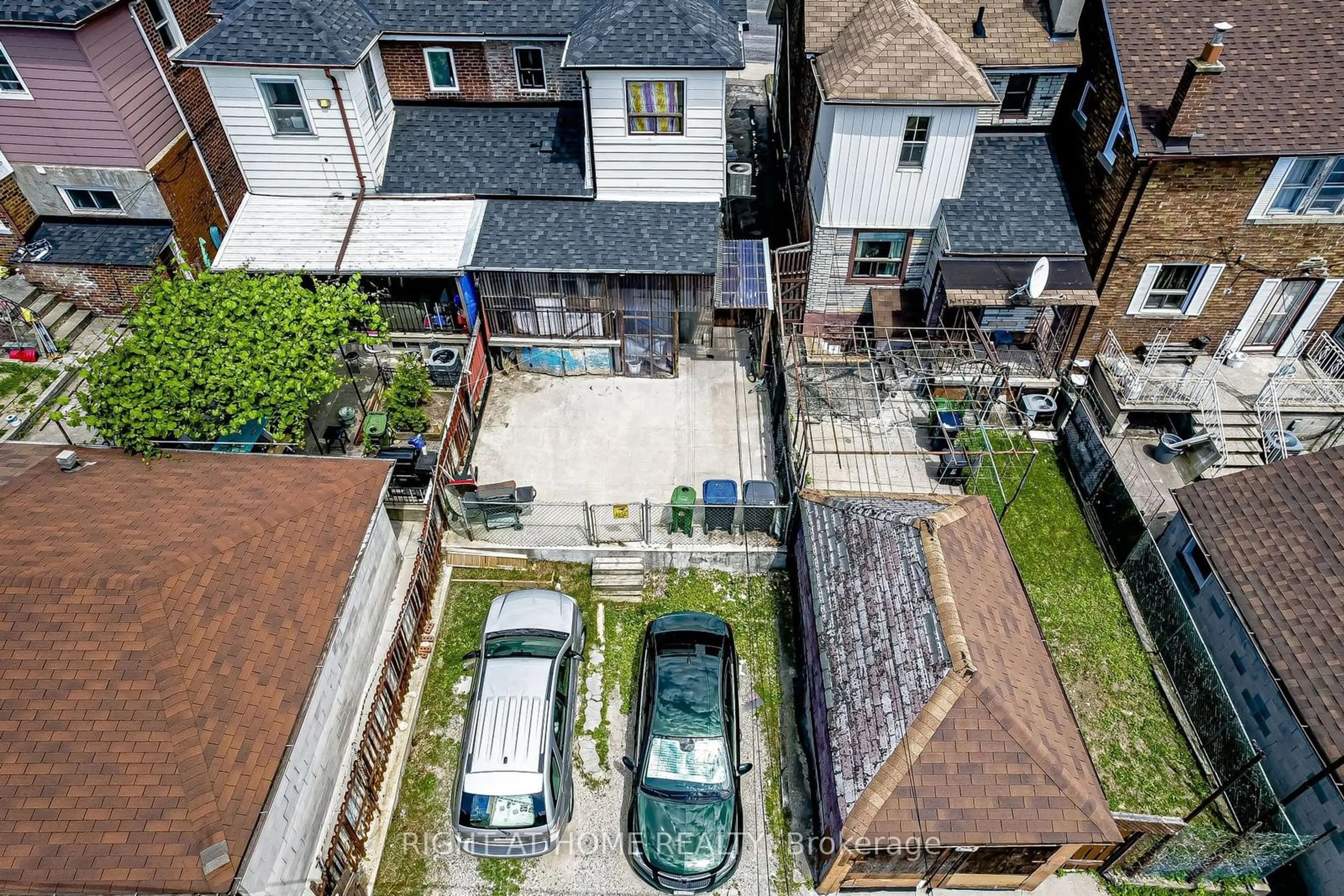 Patio, the fenced backyard for 1994 Dufferin St, Toronto Ontario M6E 3R2