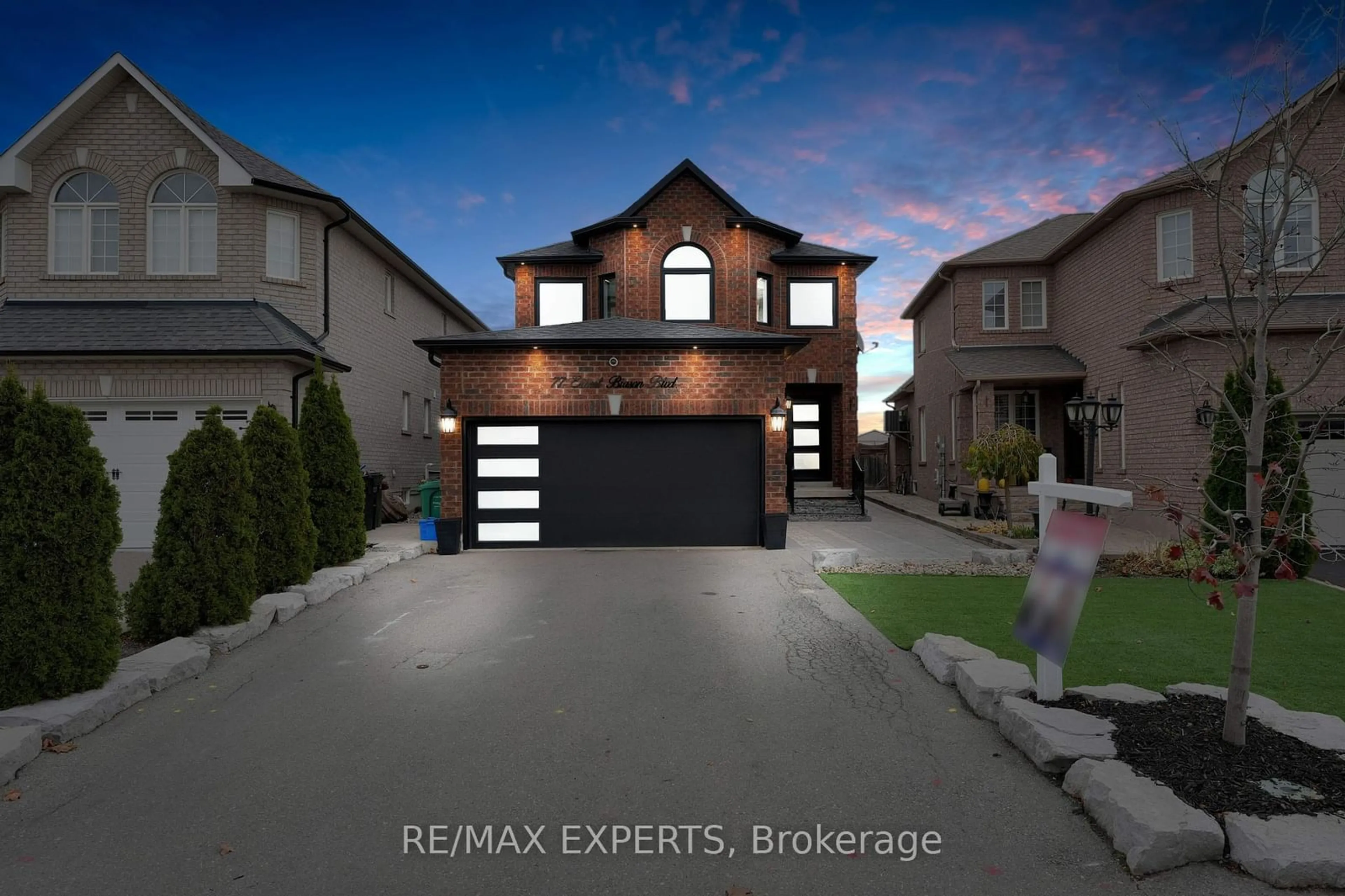 Frontside or backside of a home, the street view for 77 Ernest Biason Blvd, Caledon Ontario L7E 2C9