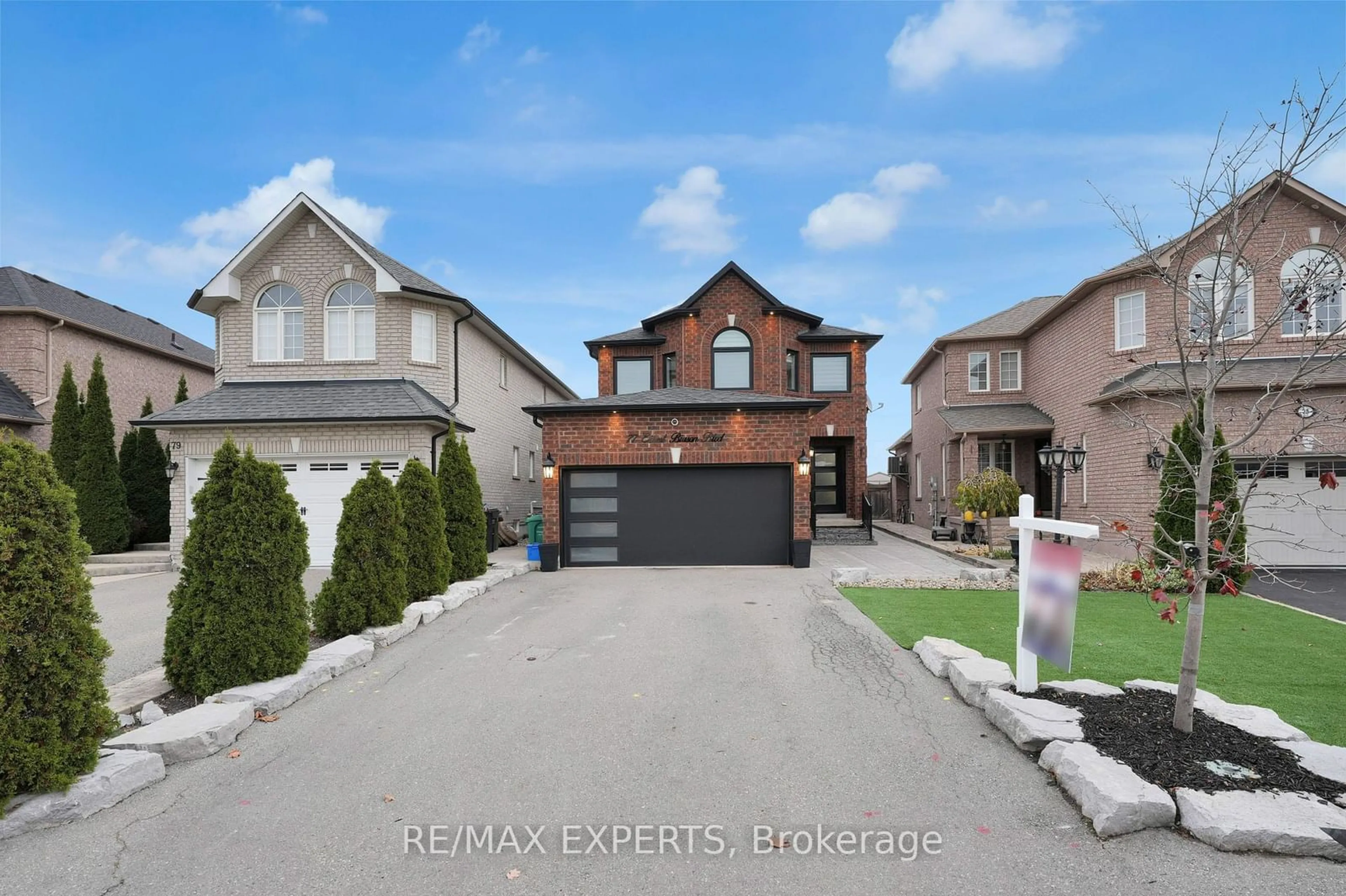 Frontside or backside of a home, the street view for 77 Ernest Biason Blvd, Caledon Ontario L7E 2C9