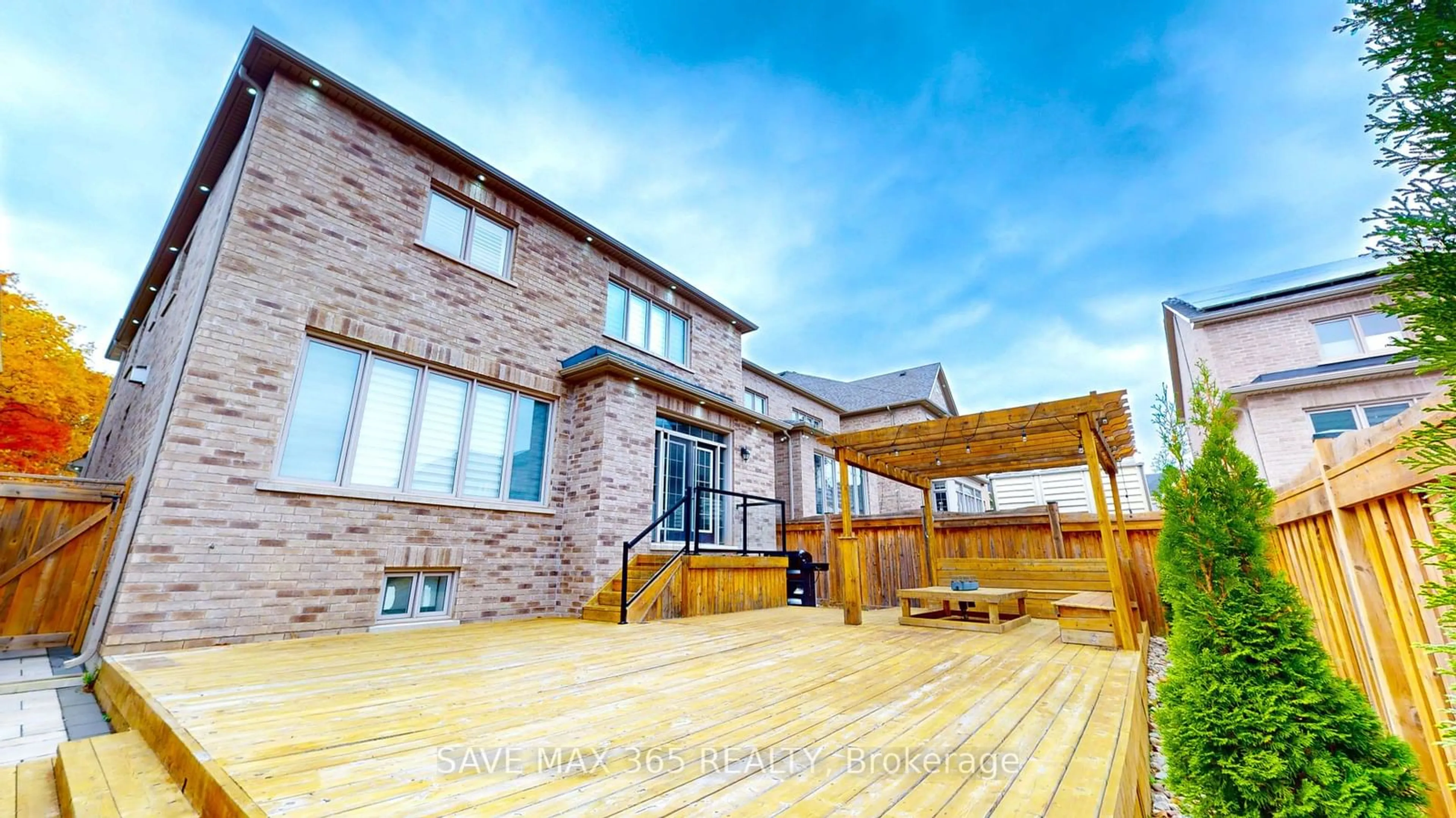 Patio, the fenced backyard for 11 Mugford Cres, Brampton Ontario L6Y 6A7