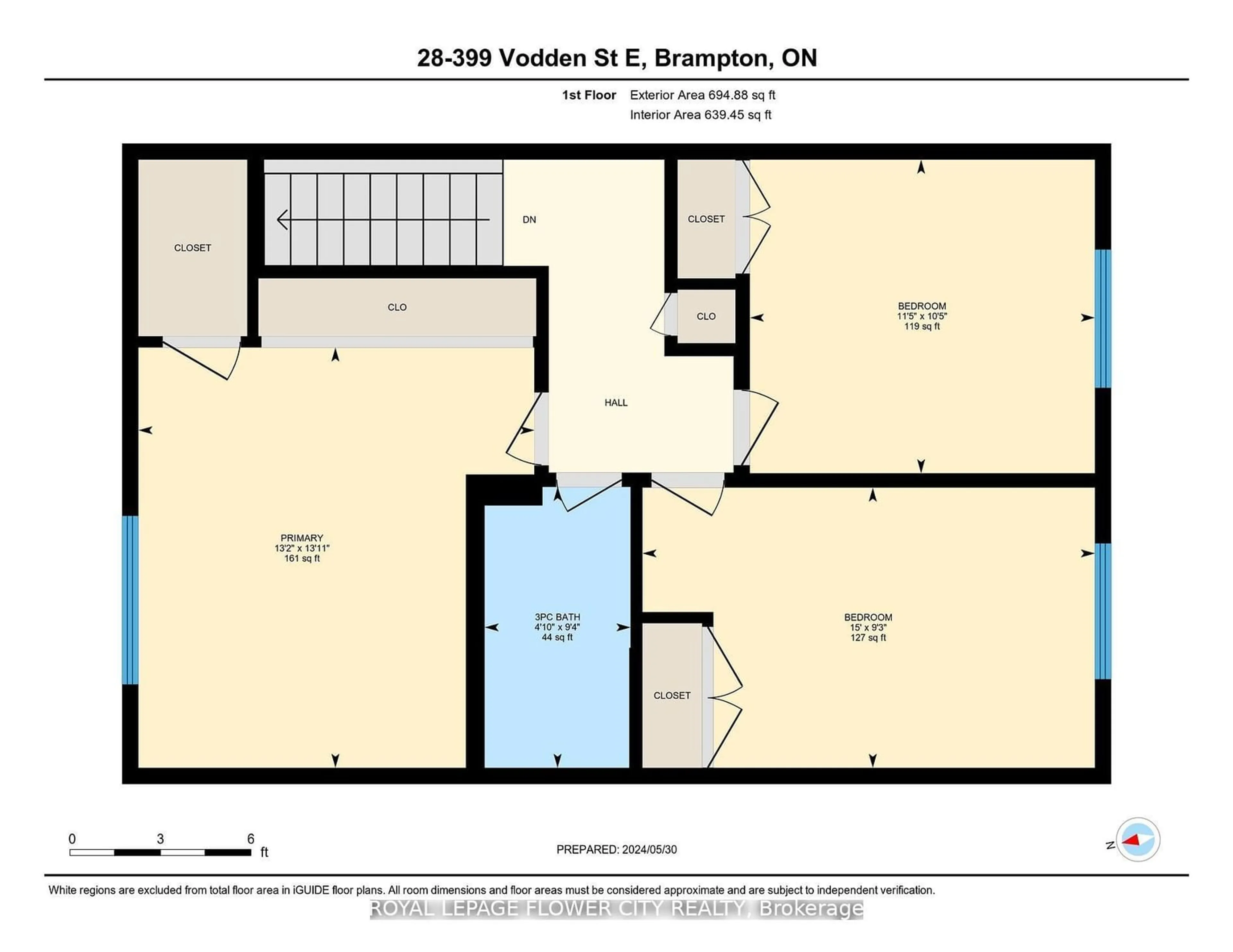 Floor plan for 399 Vodden St #28, Brampton Ontario L6V 3V1