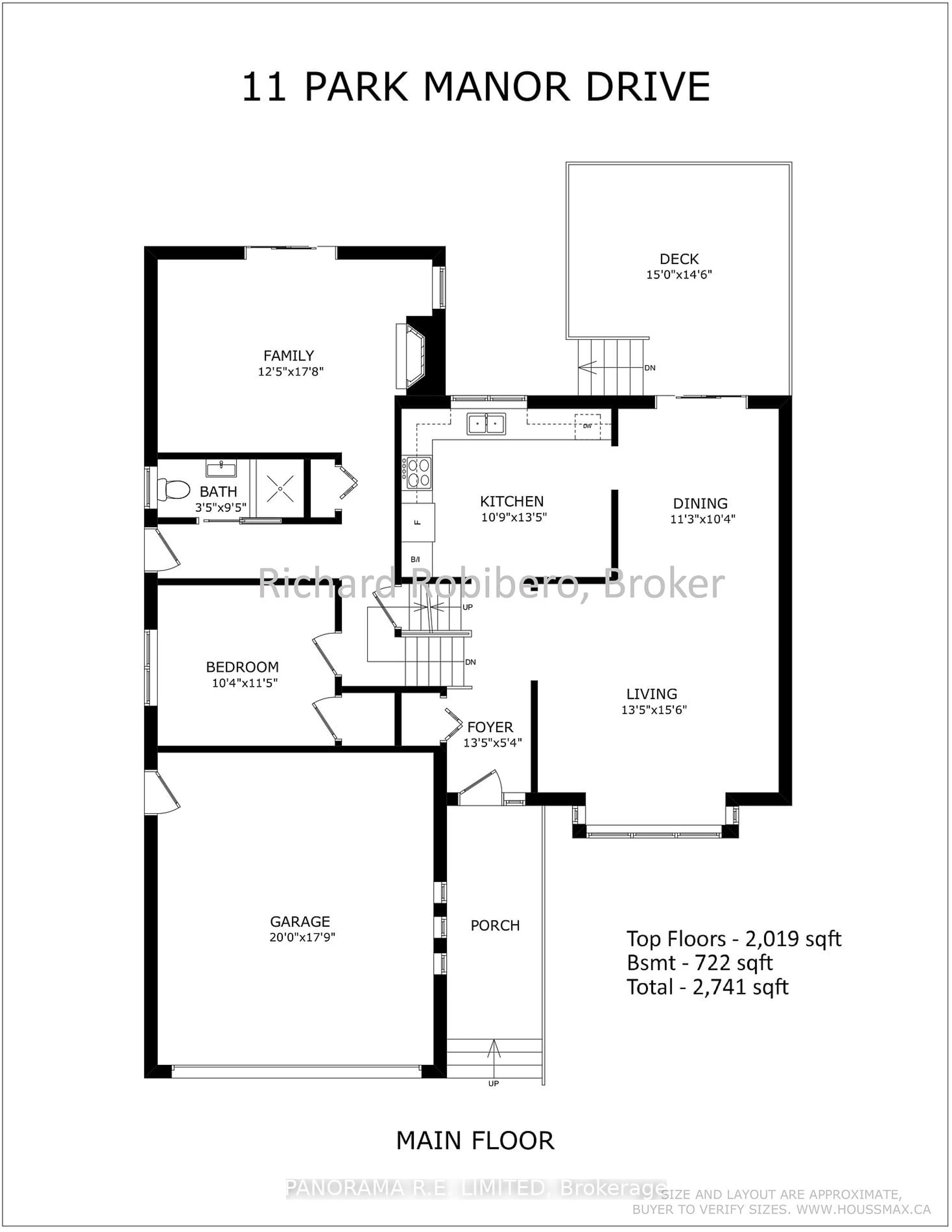 Floor plan for 11 Park Manor Dr, Toronto Ontario M9B 5C1